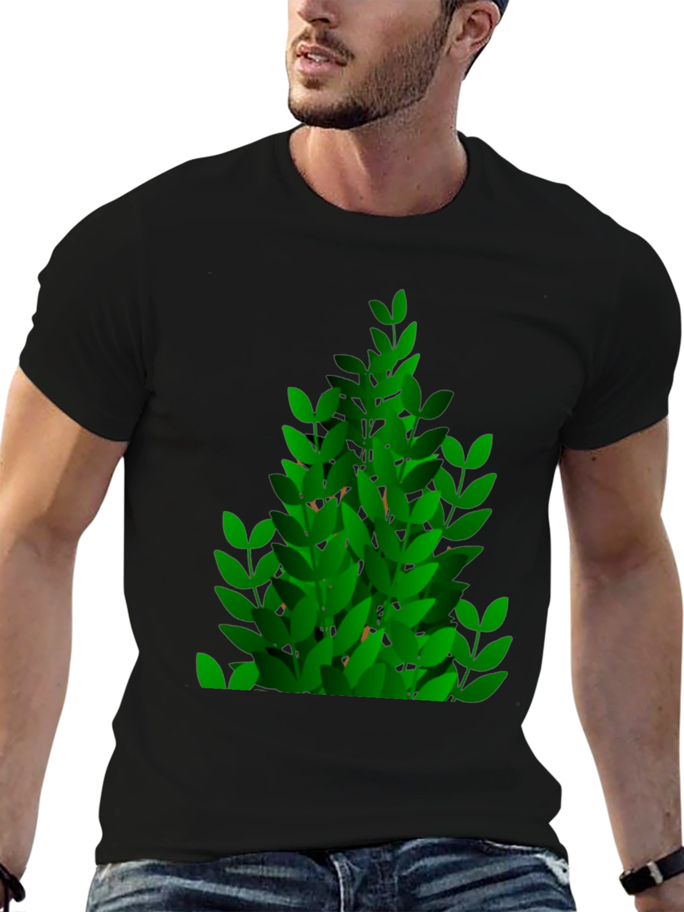 Green Leaf Bush Graphic Tee
