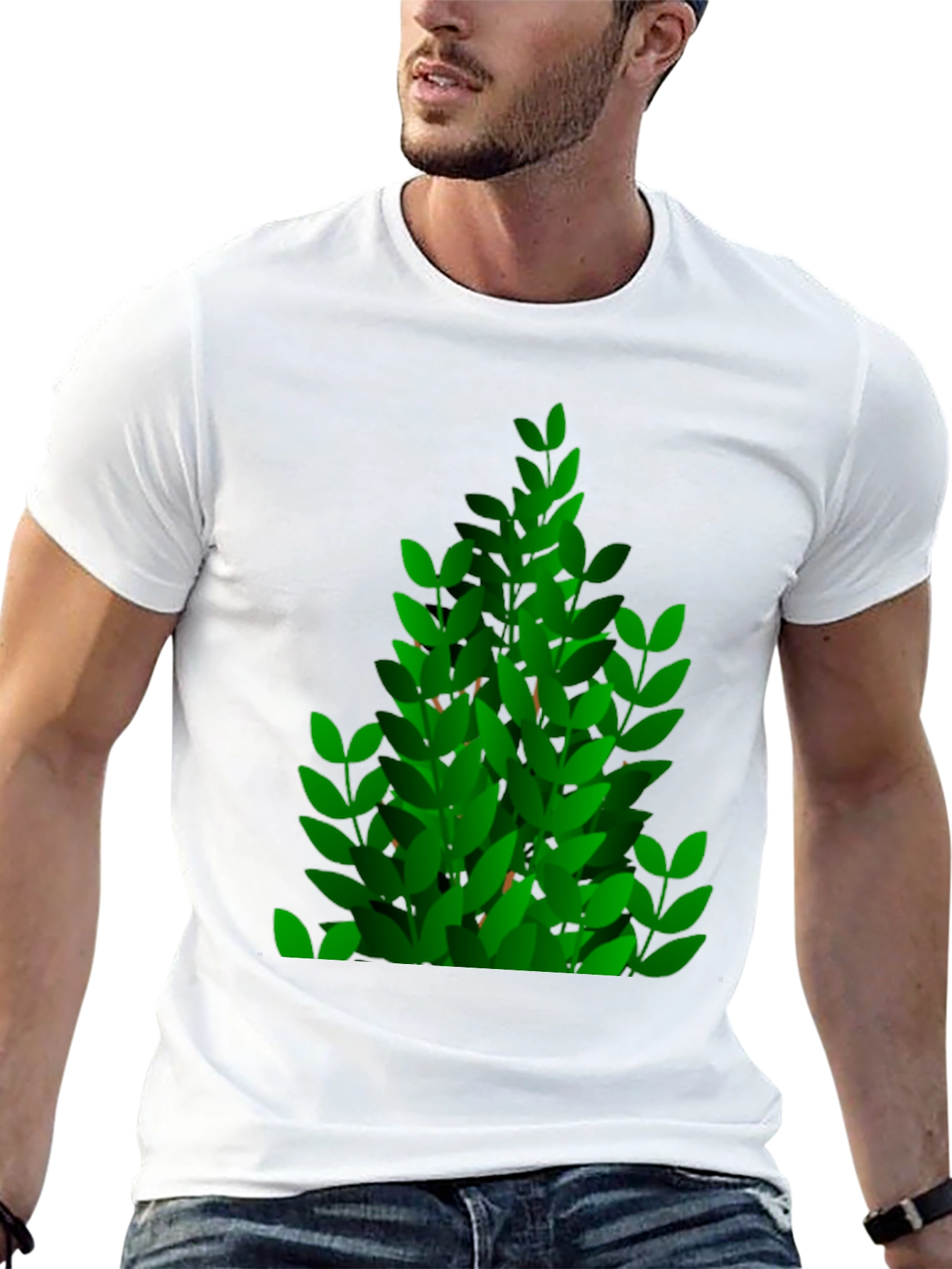 Green Leaf Bush Graphic Tee
