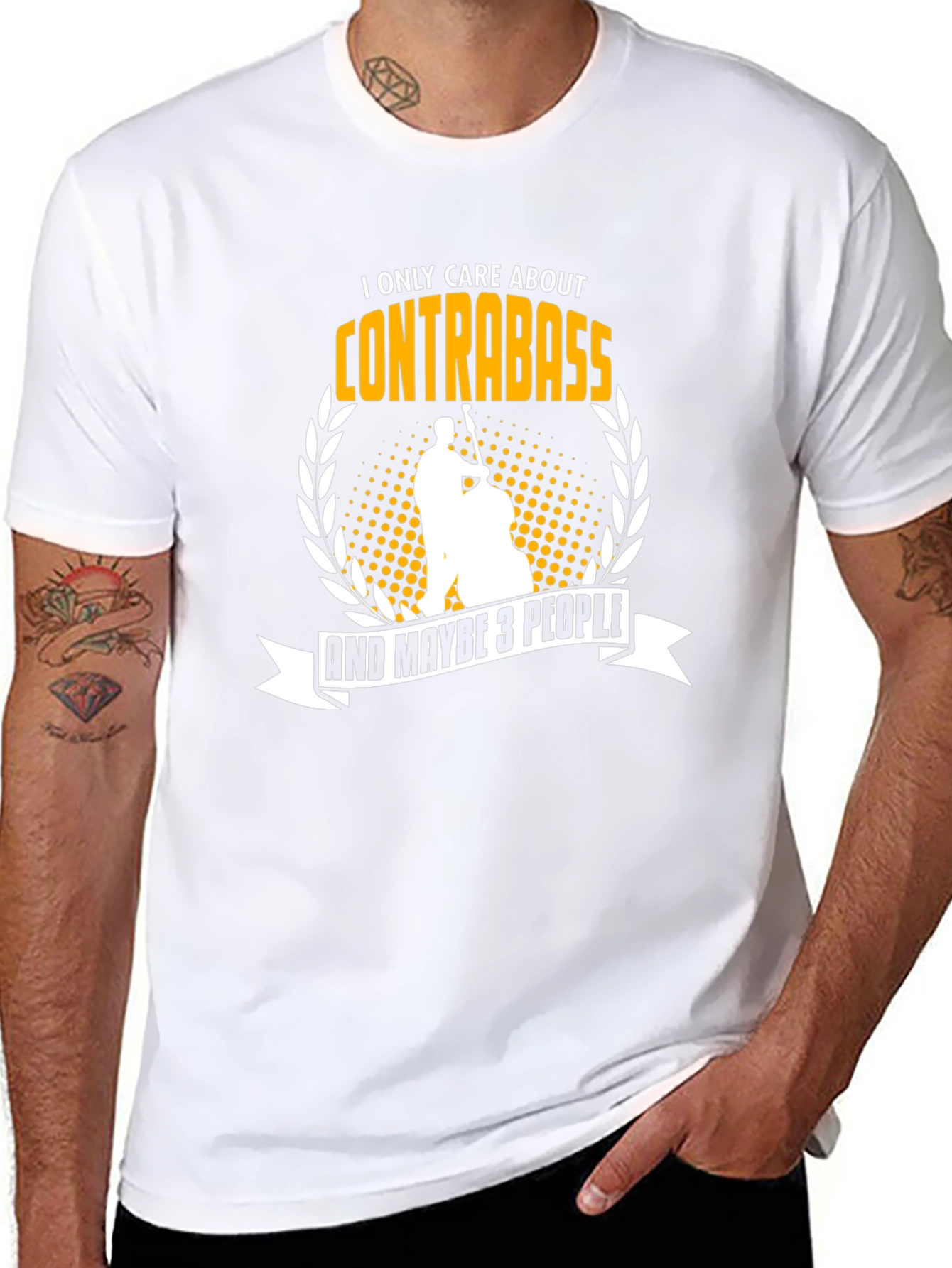 Contrabass T-Shirt - Musician Humor Tee