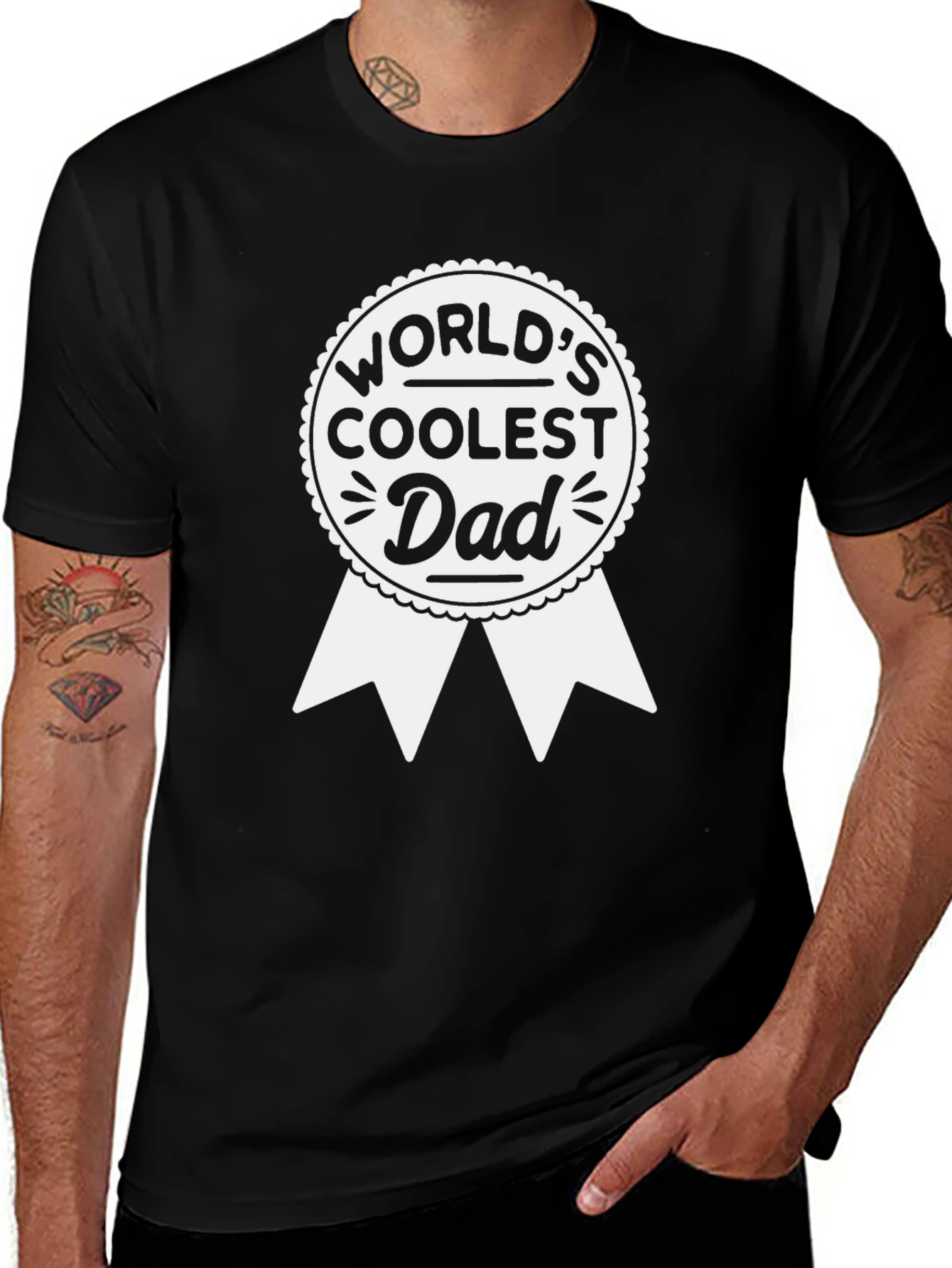 Worlds Coolest Dad Graphic T-Shirt
