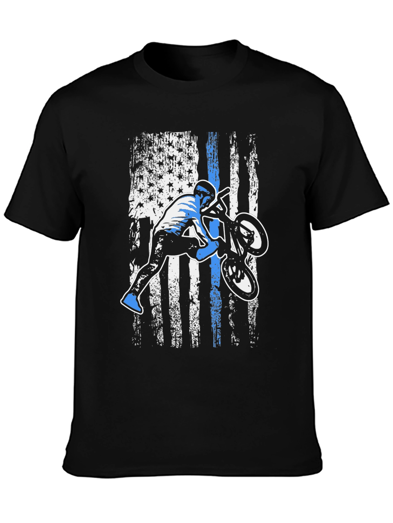 BMX Rider American Flag T-Shirt