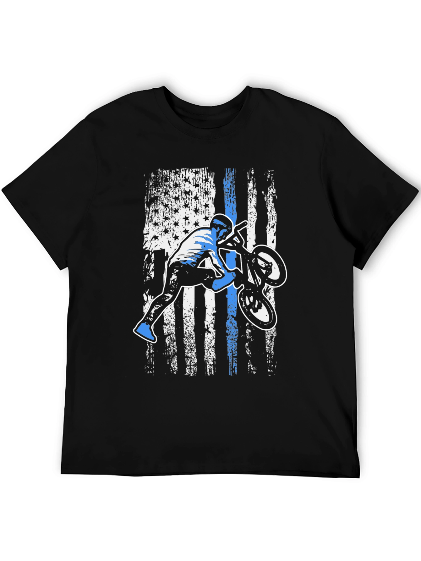 BMX Rider American Flag T-Shirt