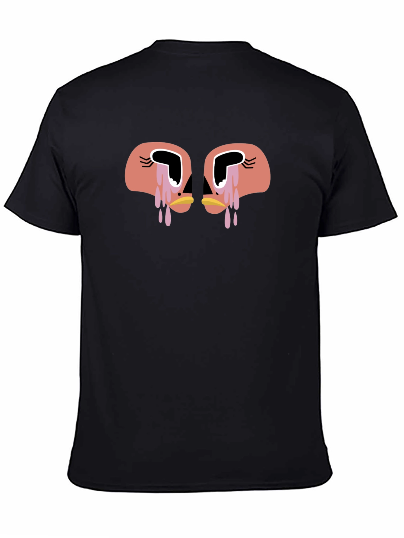 Tearful Faces Graphic Black Tee