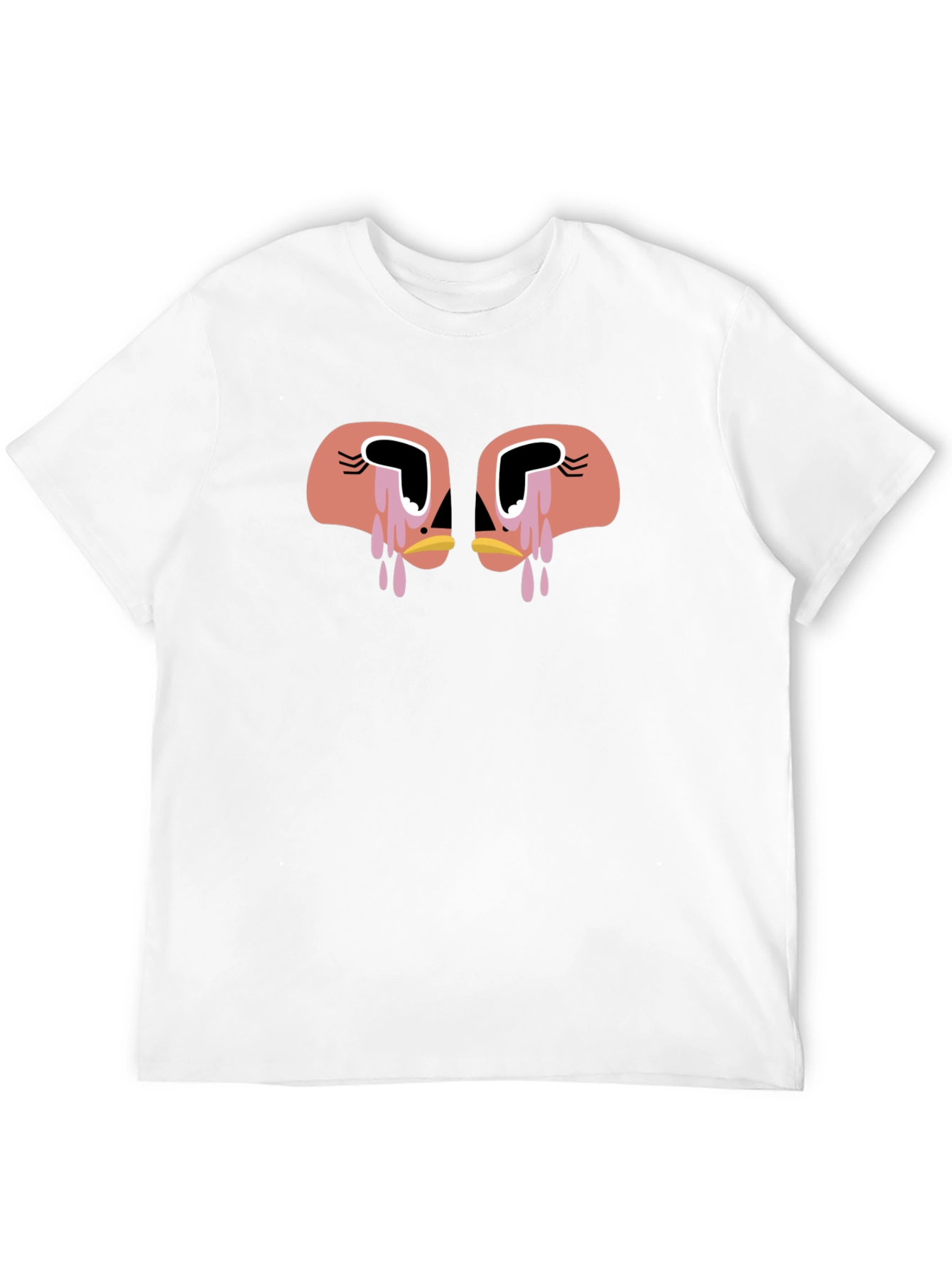 Tearful Faces Graphic Black Tee