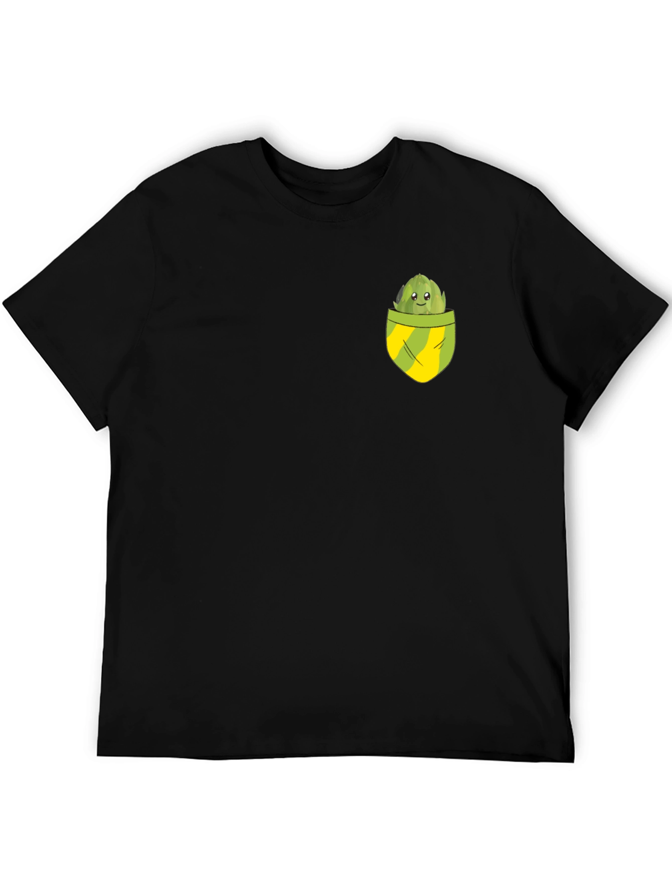 Artichoke Pocket Graphic Tee - Novelty T-Shirt