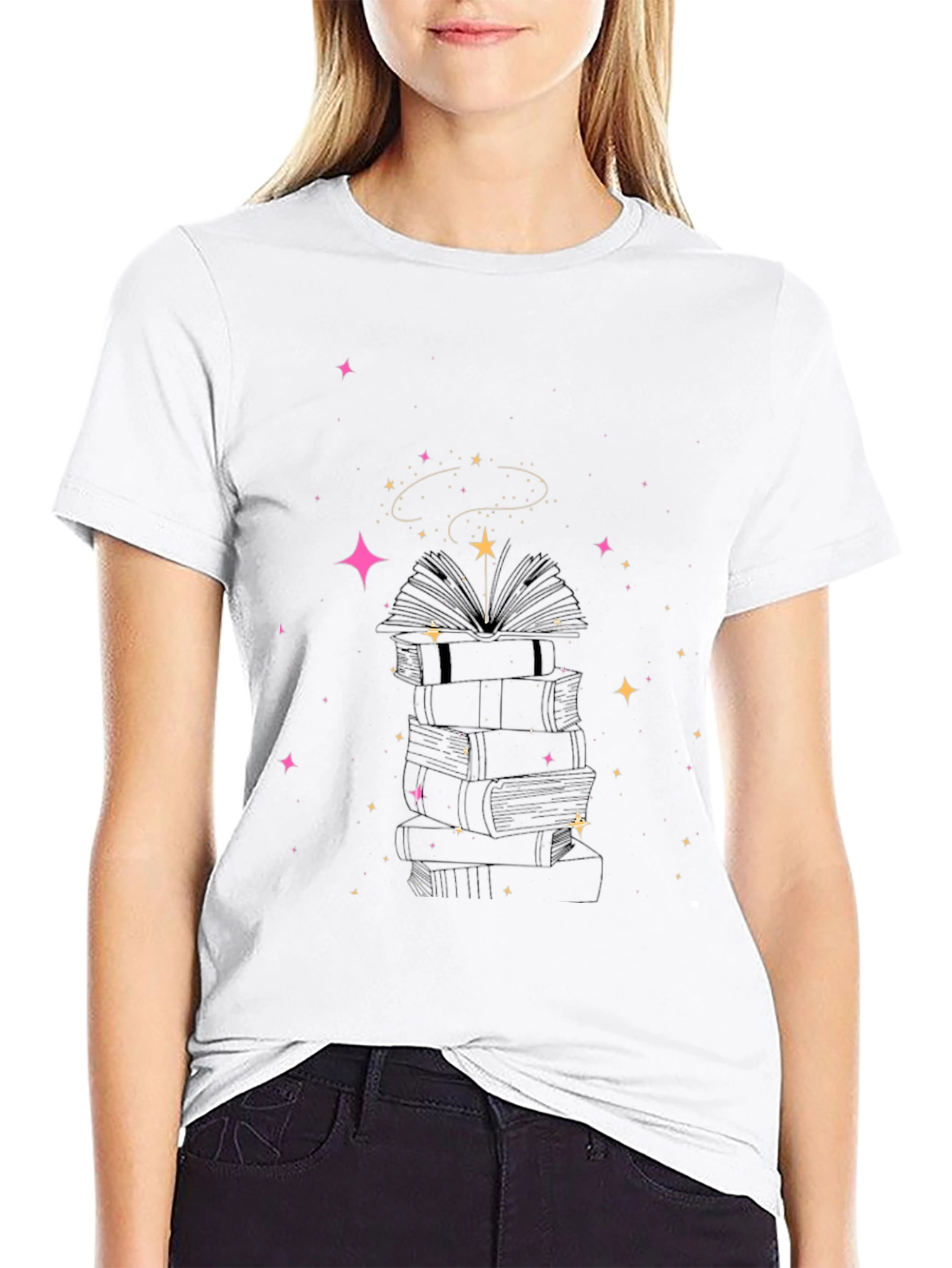 Magical Books T-Shirt - Unisex Starry Tee