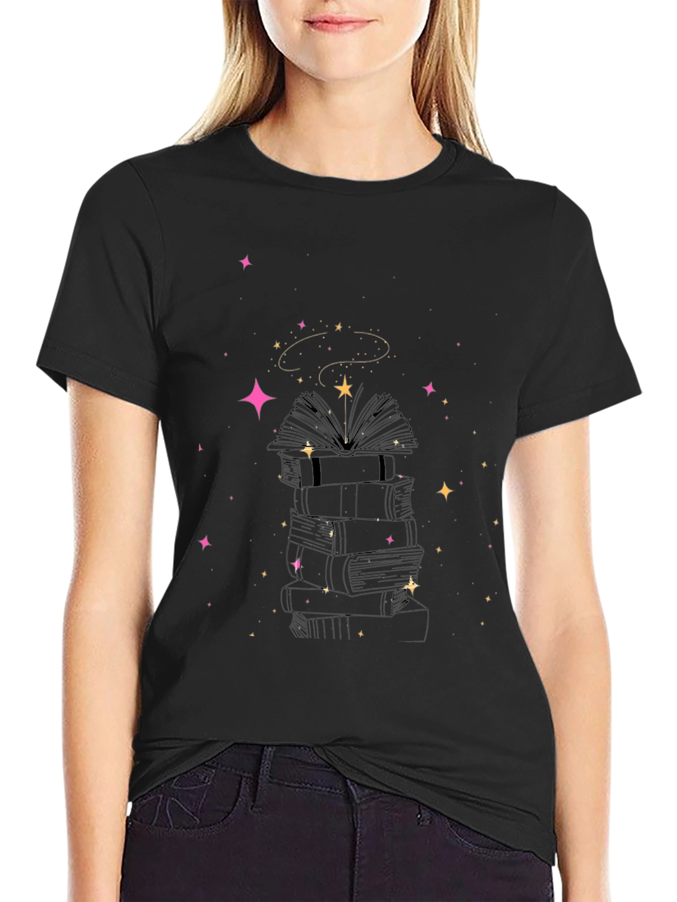 Magical Books T-Shirt - Unisex Starry Tee