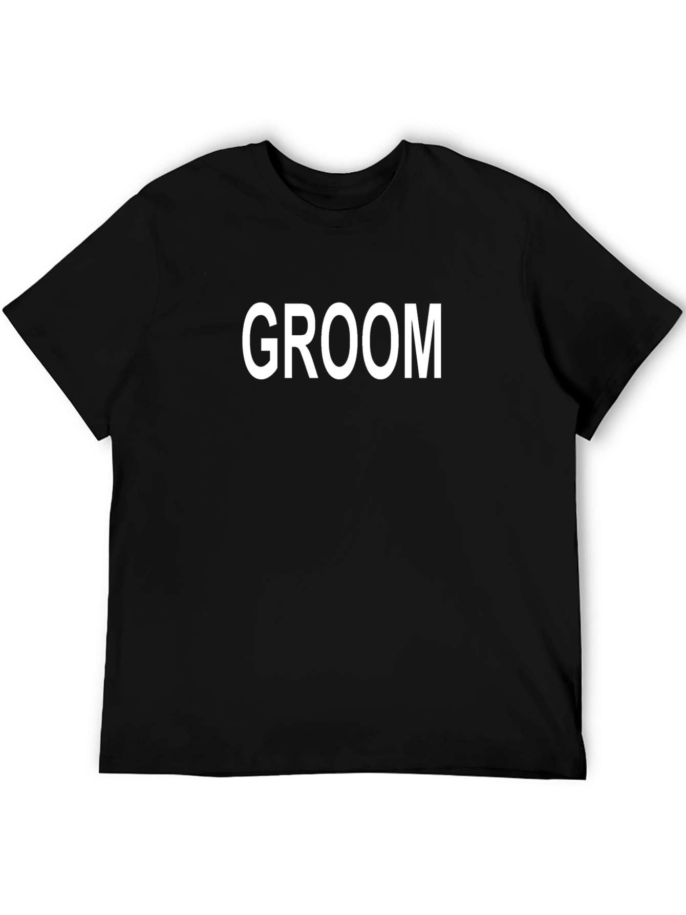 Groom Crew Neck T-Shirt - Black