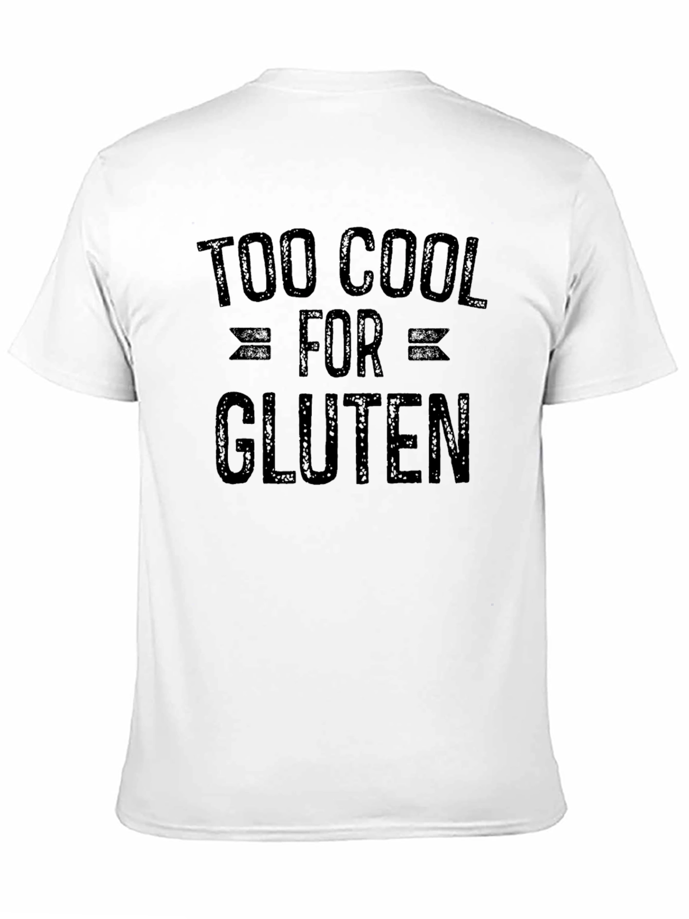 Too Cool for Gluten Graphic T-Shirt - Black