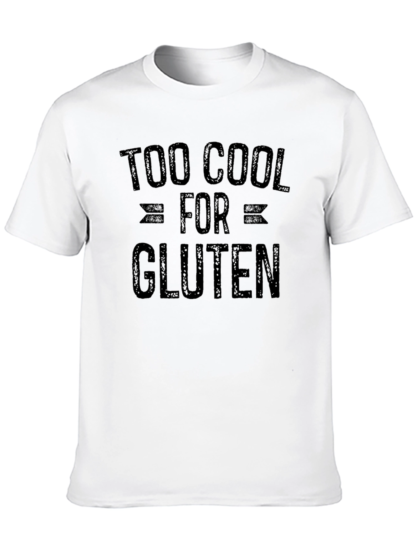 Too Cool for Gluten Graphic T-Shirt - Black