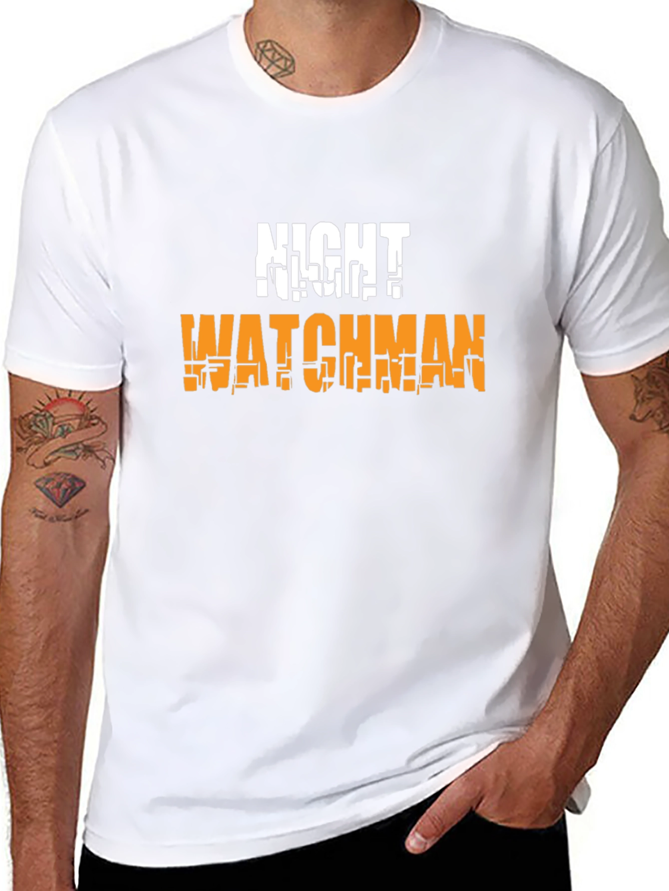 Night Watchman Graphic T-Shirt - Black Tee
