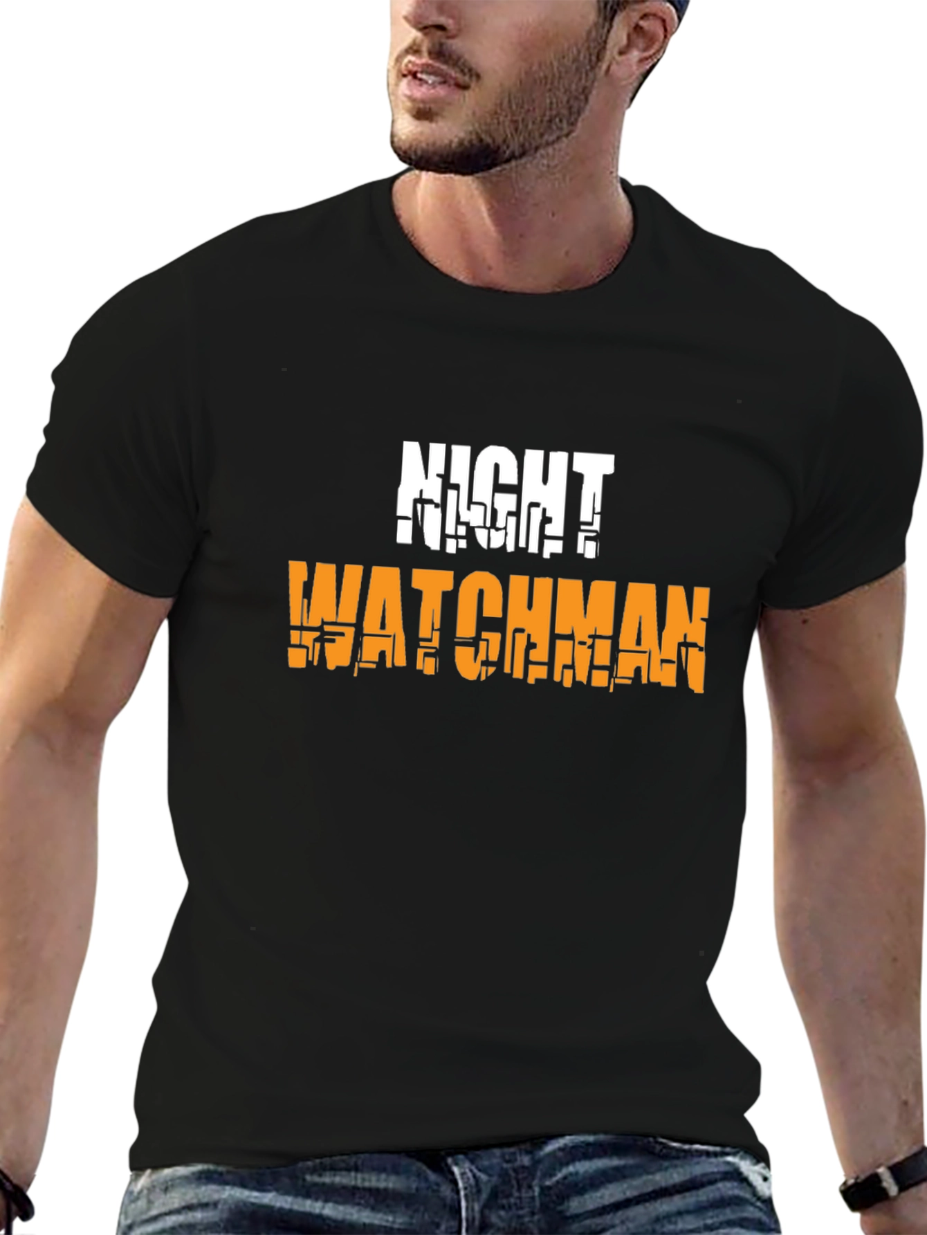 Night Watchman Graphic T-Shirt - Black Tee