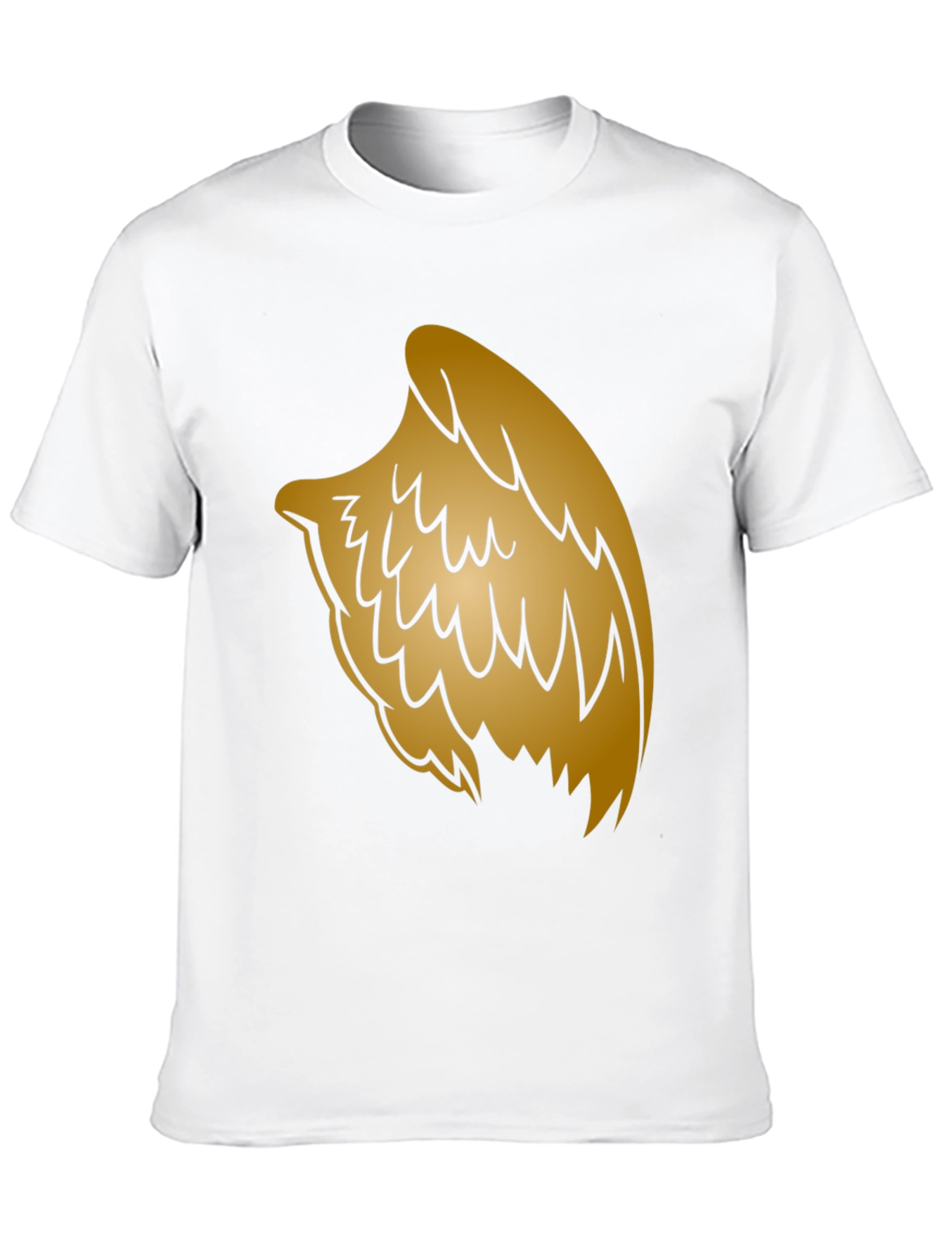 Golden Wing Graphic Black T-Shirt