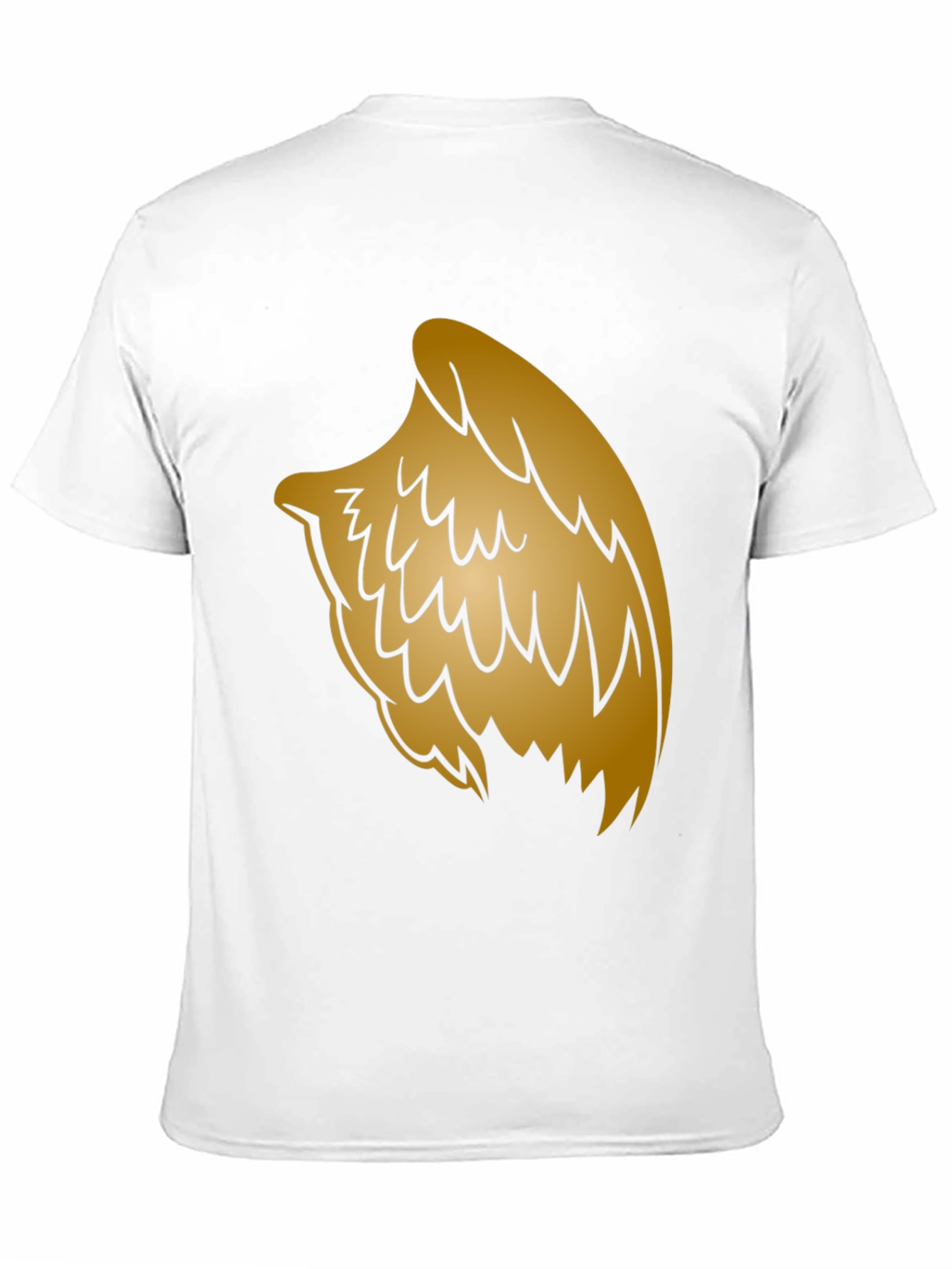 Golden Wing Graphic Black T-Shirt