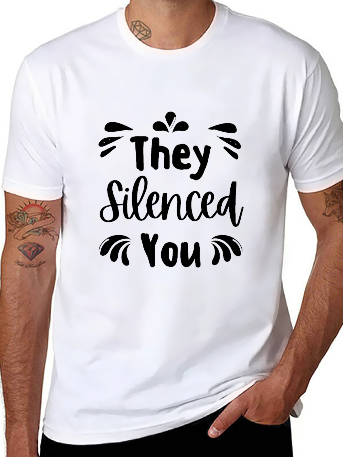 They Silenced You Graphic Tee - Black