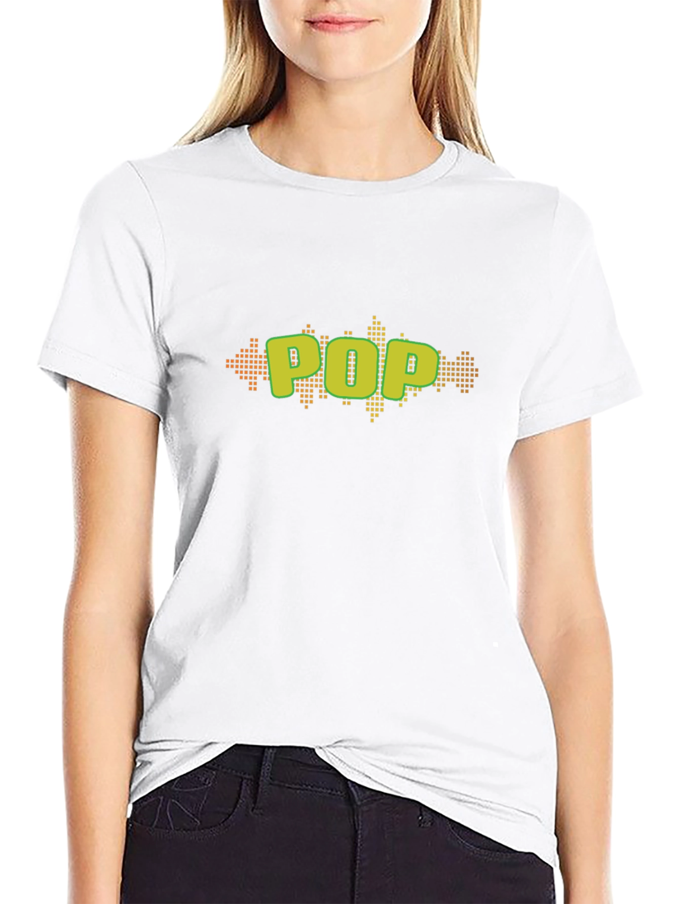Pop Art Graphic Black T-Shirt