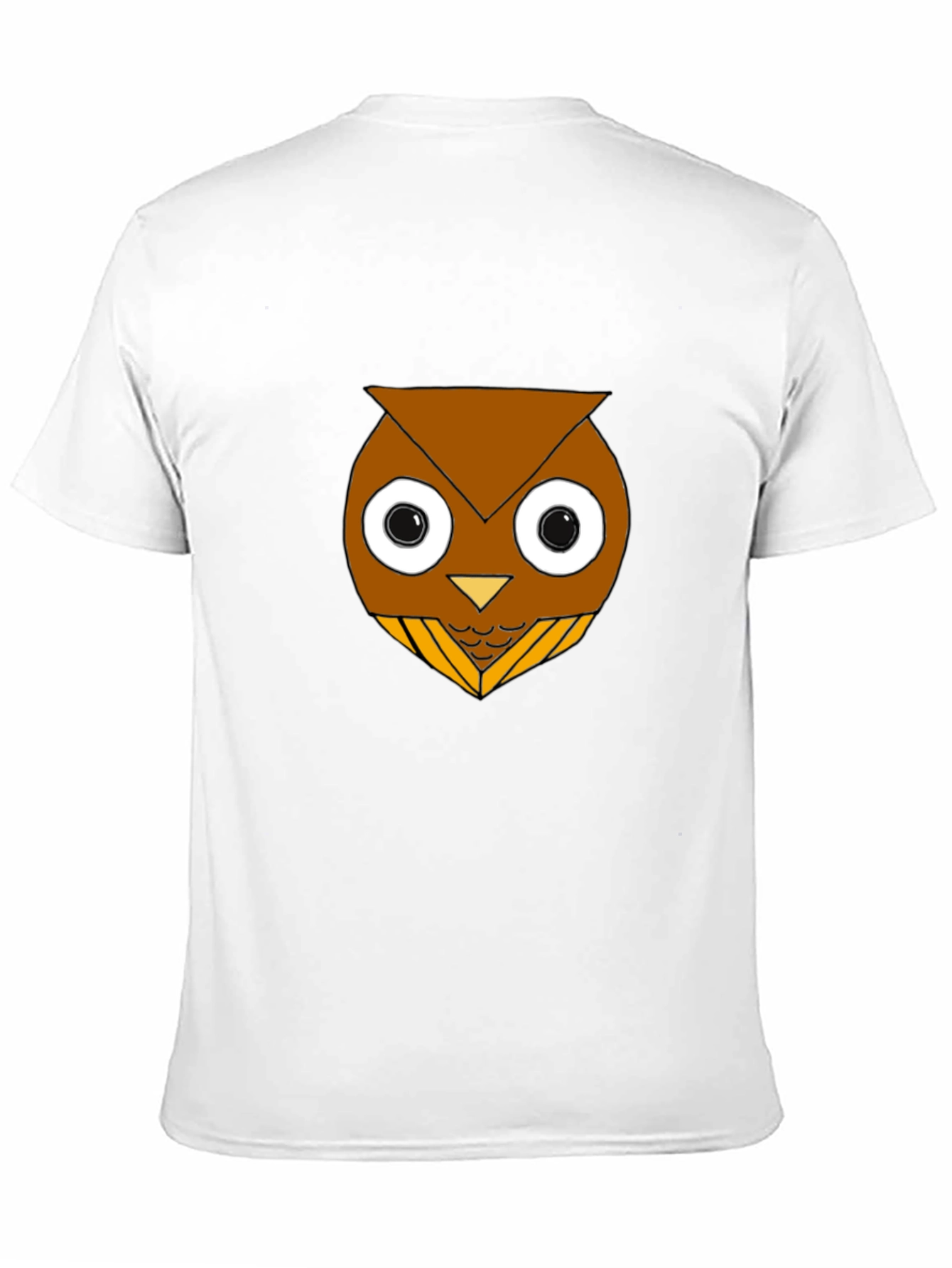 Funny Owl Graphic T-Shirt - Black Cotton Blend