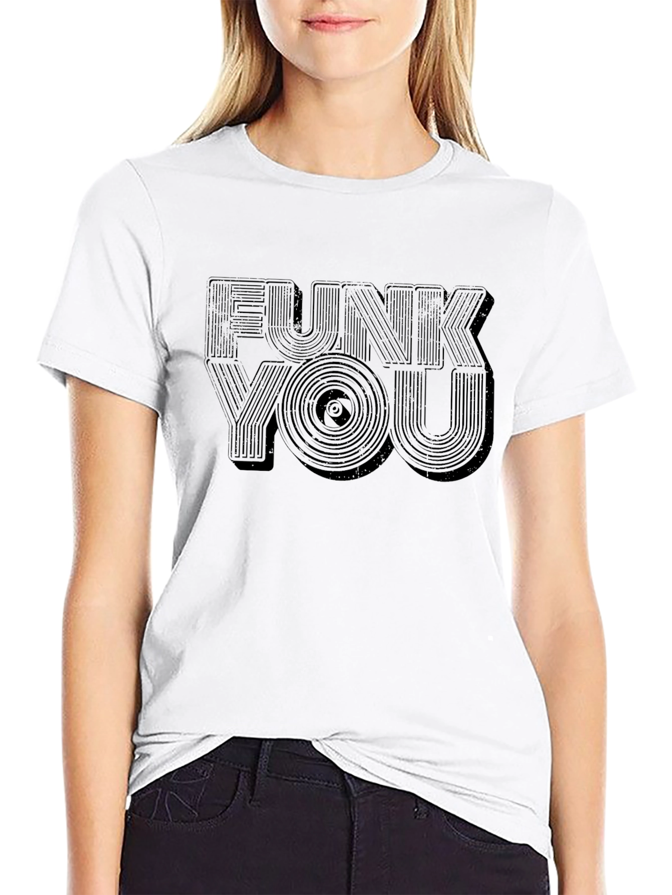 Funk You Graphic Tee - Black Cotton Blend