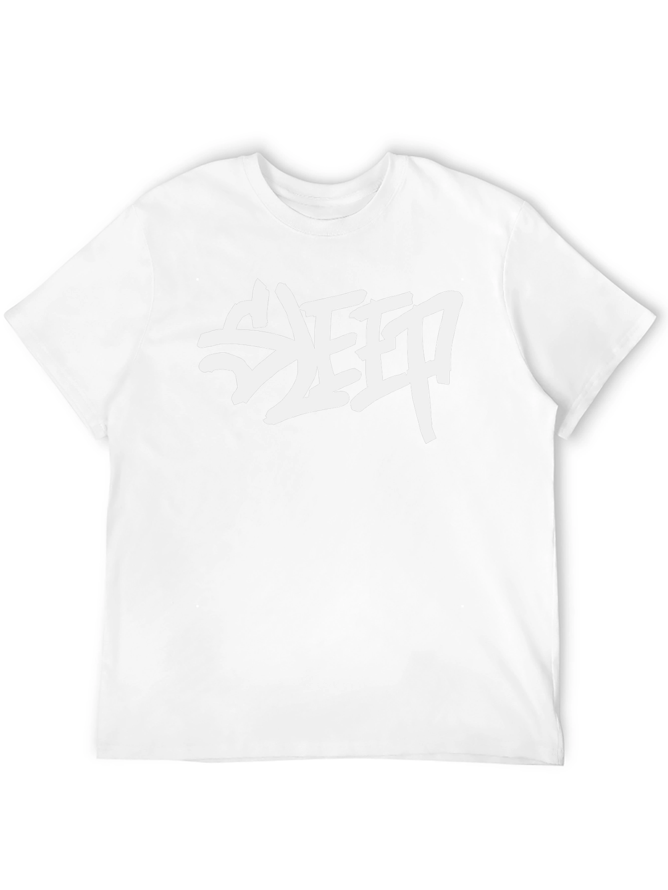 SLEEP Graphic Print Black Cotton T-Shirt