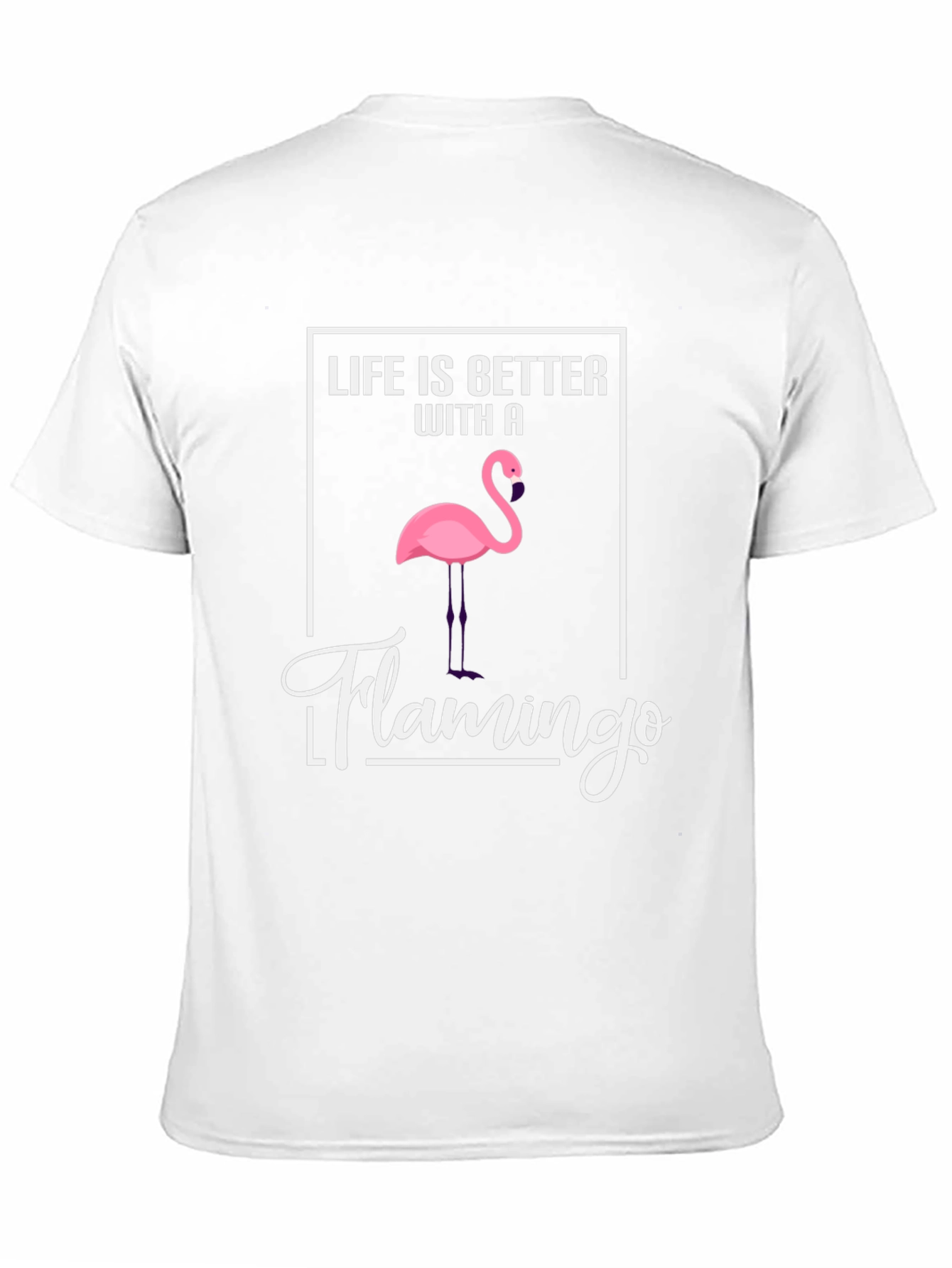 Life Is Better With A Flamingo Black T-Shirt