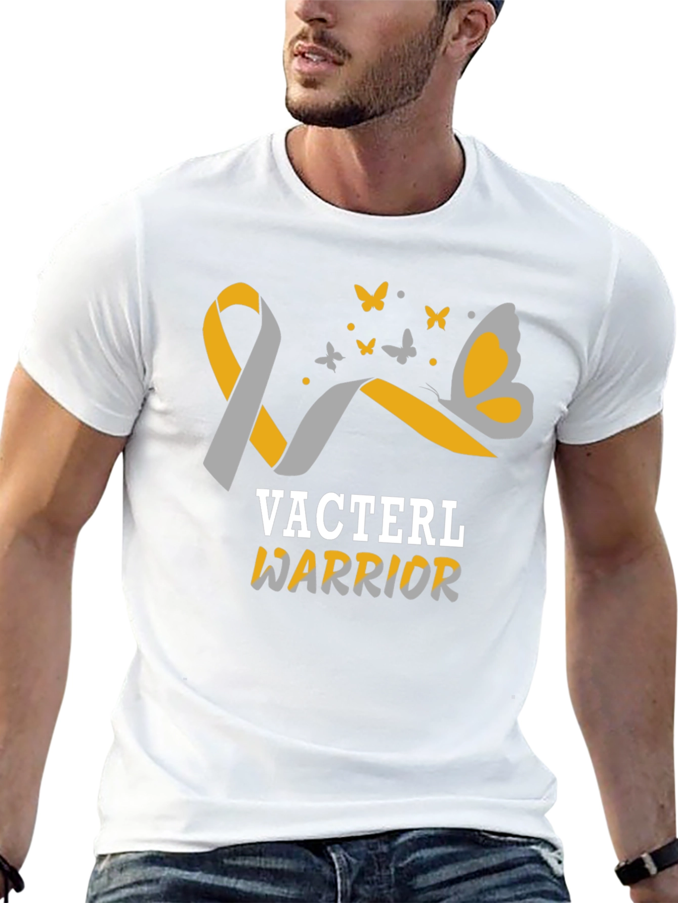 VASTERL Warrior Ribbon Butterfly T-Shirt