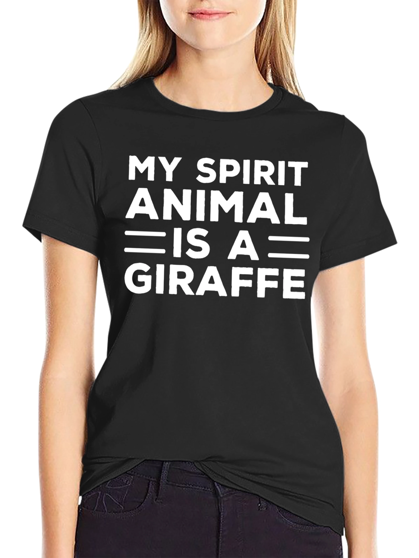 My Spirit Animal is a Giraffe Graphic Tee