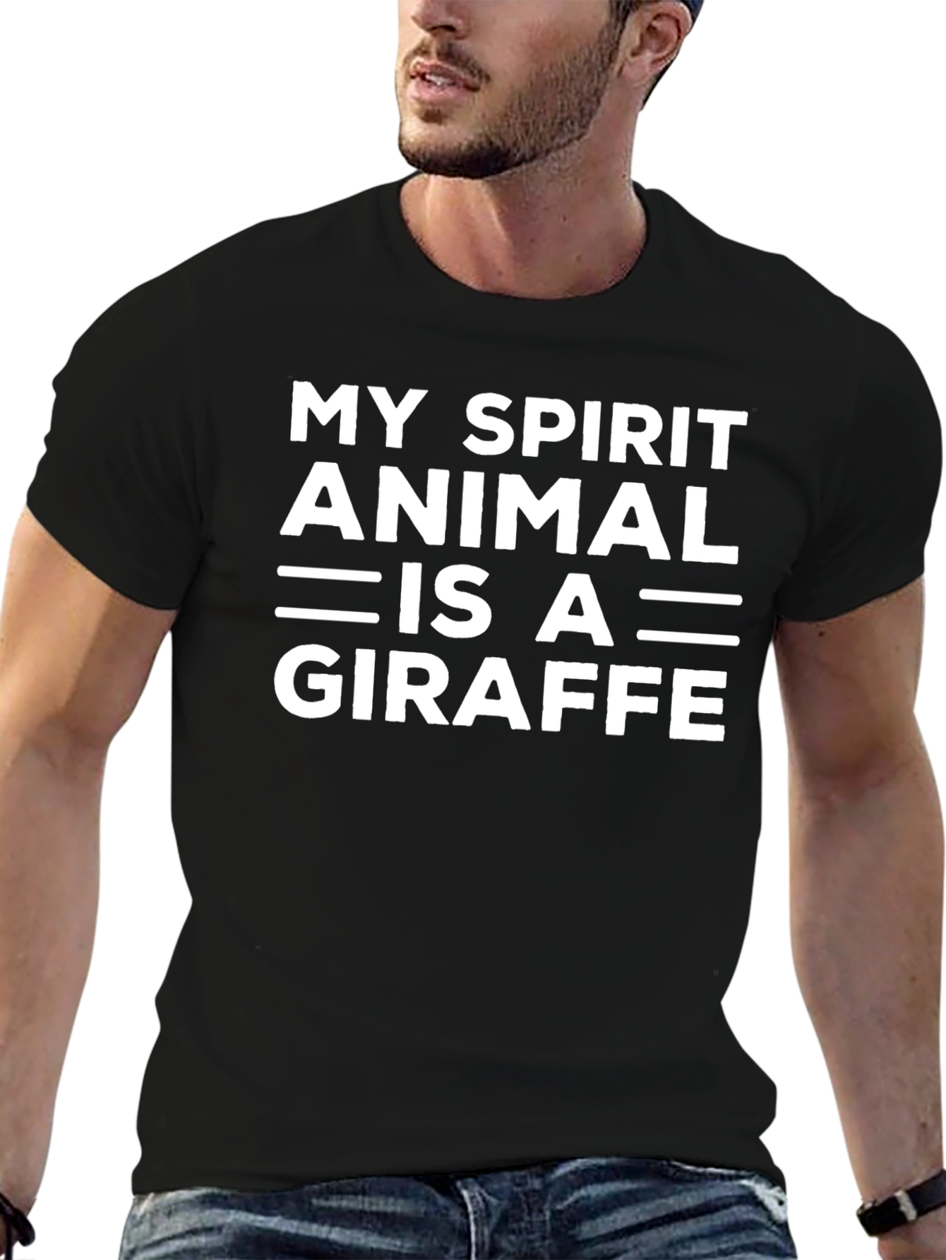 My Spirit Animal is a Giraffe Graphic Tee