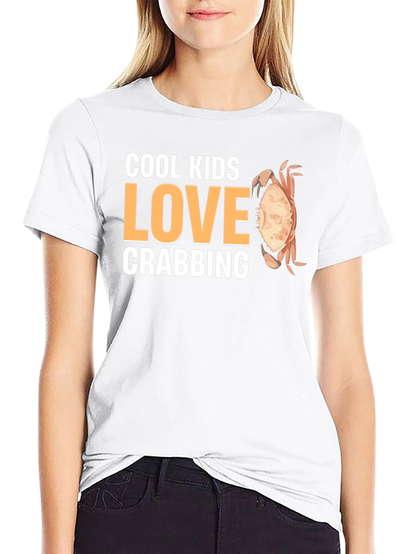 Cool Kids Love Crabbing T-Shirt - Black