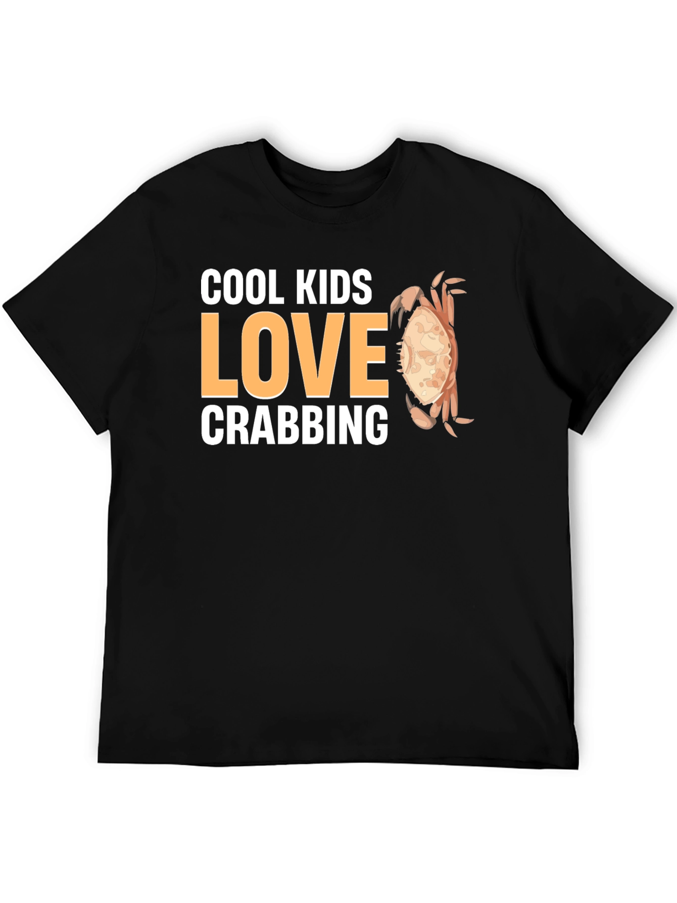 Cool Kids Love Crabbing T-Shirt - Black