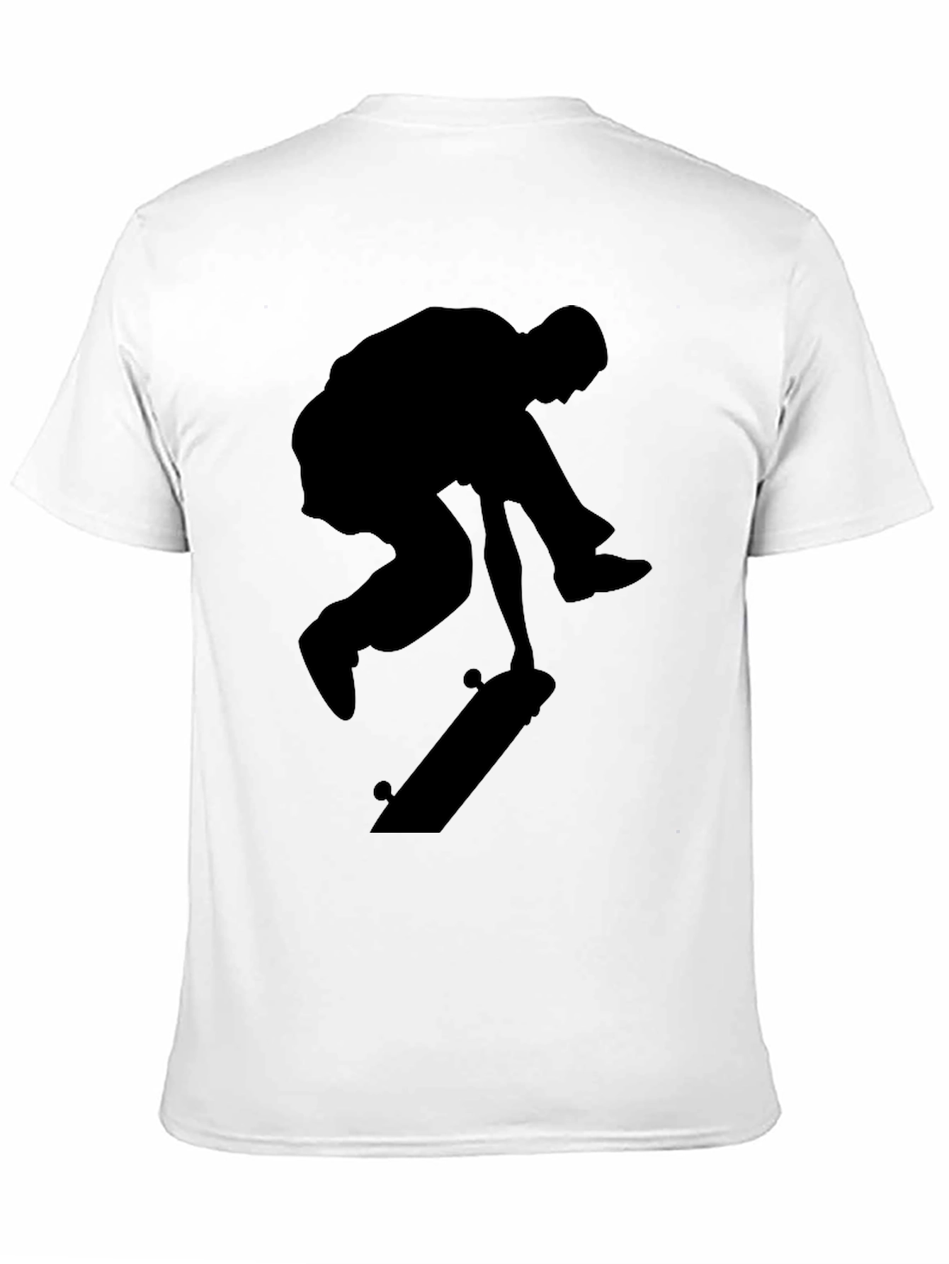 Skateboarder Silhouette T-Shirt - Black Graphic Tee
