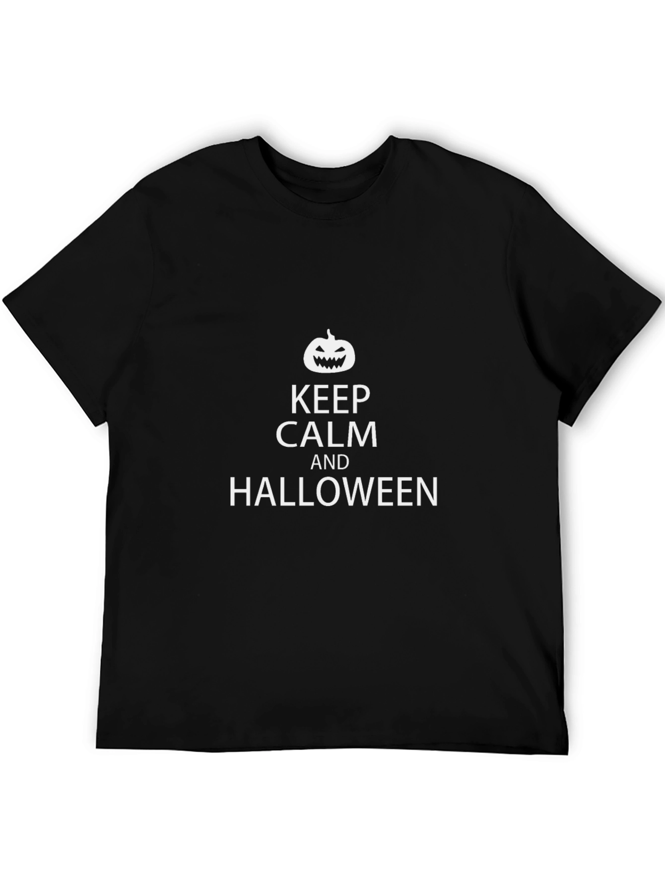Keep Calm and Halloween T-Shirt - Black