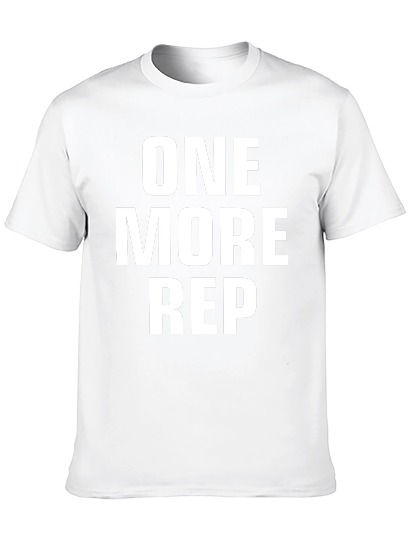 One More Rep Black Cotton T-Shirt