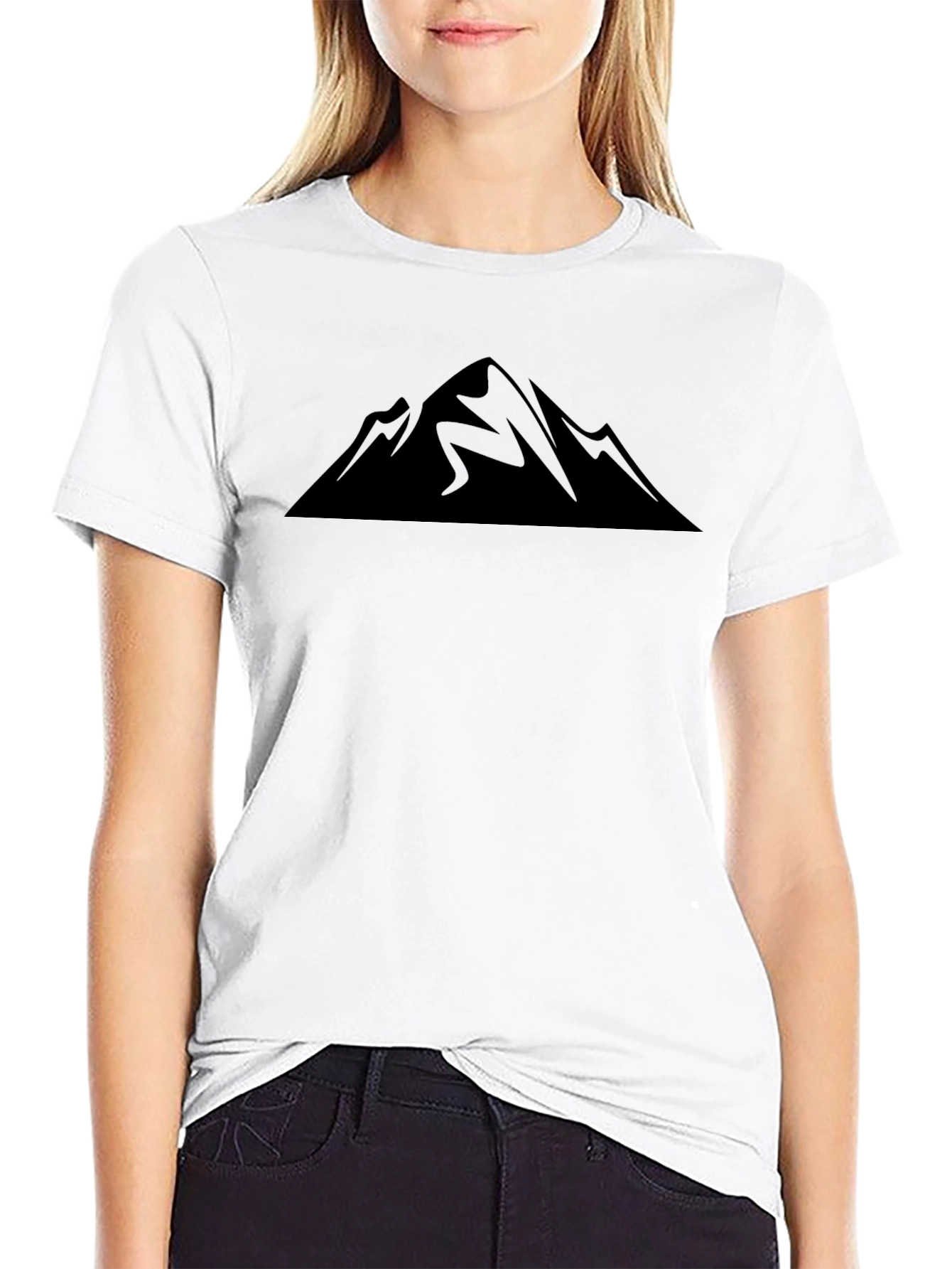 Mountain Runner Graphic Tee - Black Short Sleeve