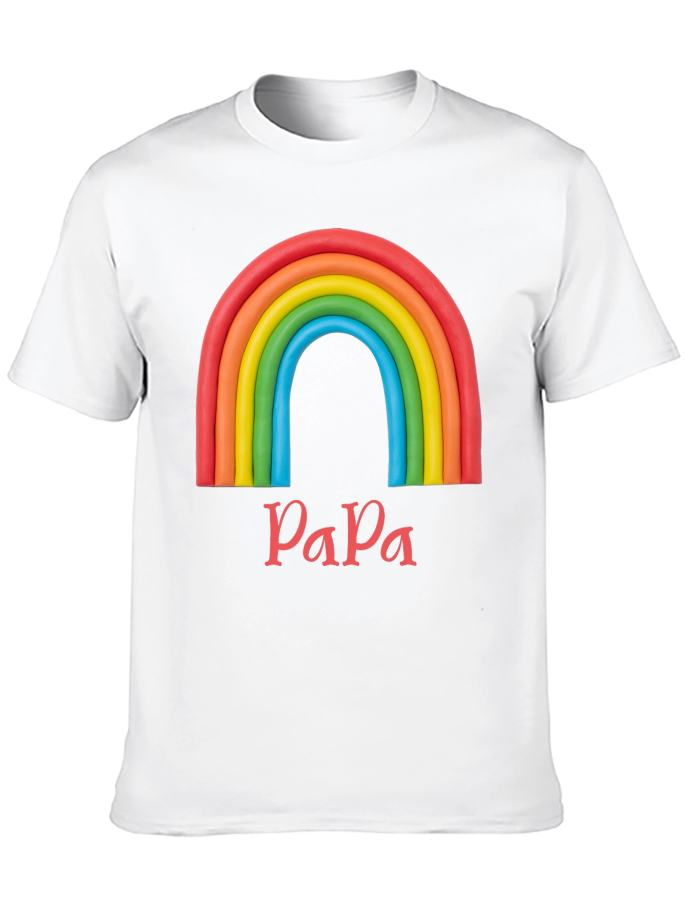 Rainbow Papa T-Shirt - Dad Pride
