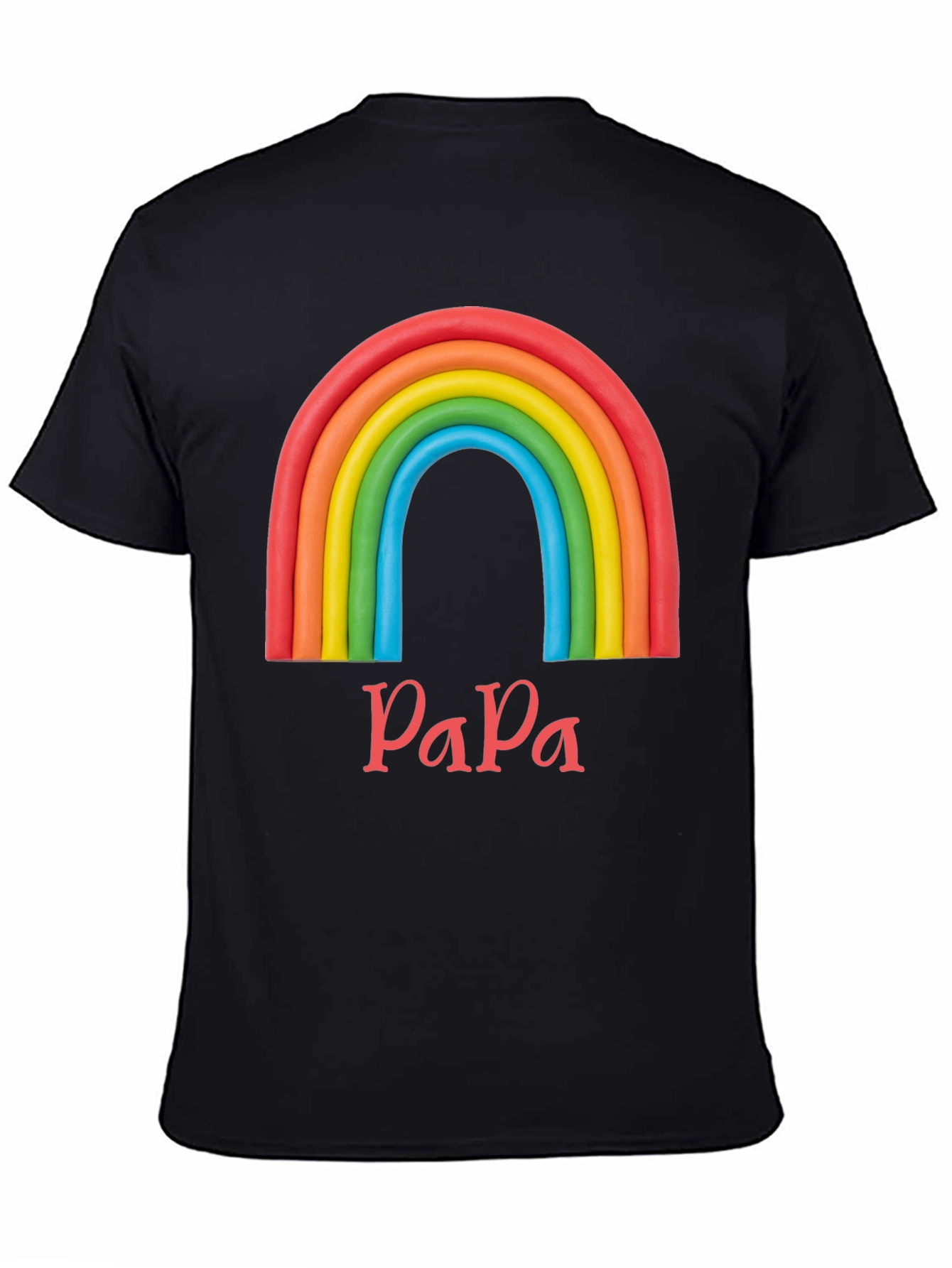 Rainbow Papa T-Shirt - Dad Pride