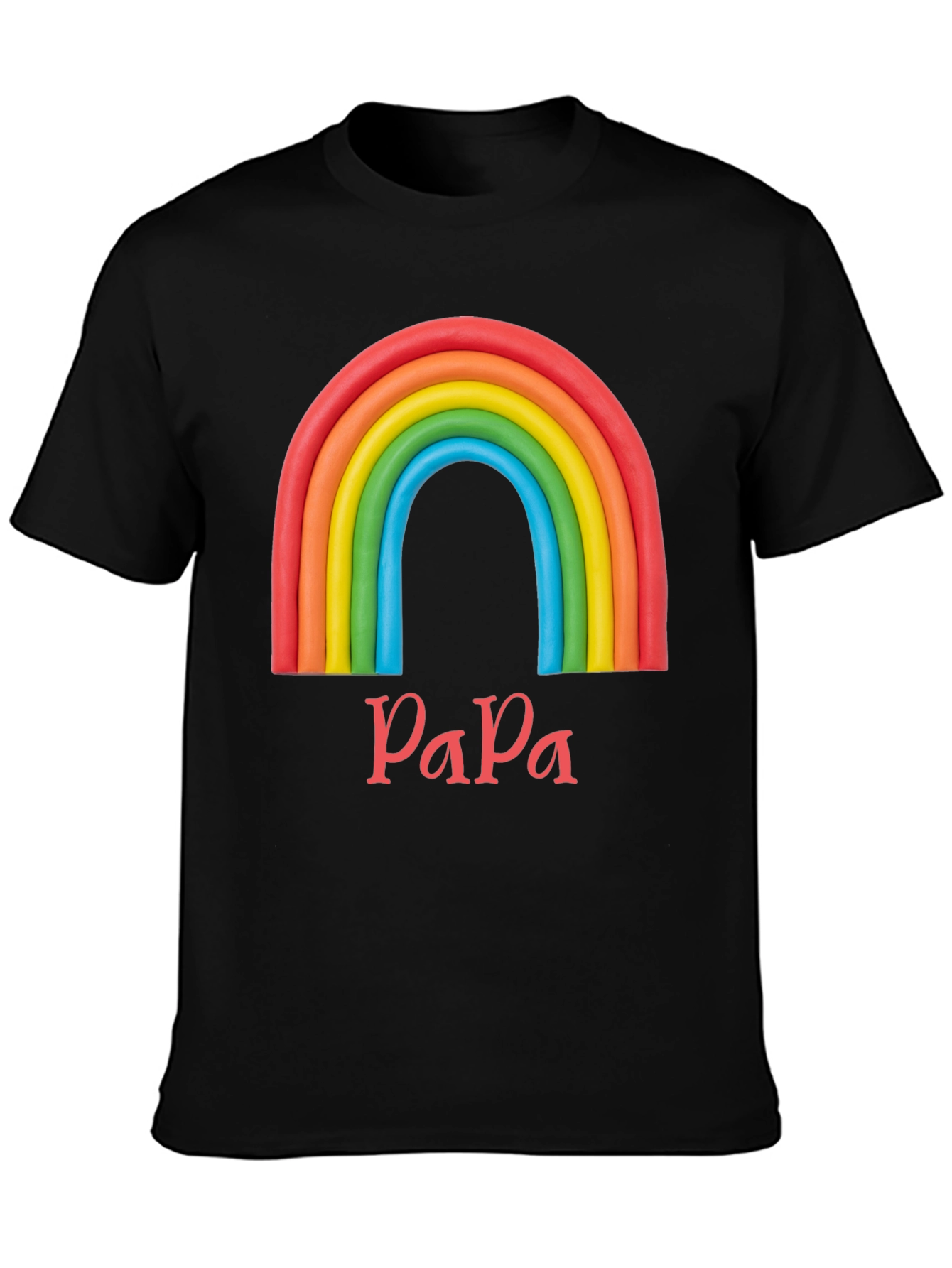 Rainbow Papa T-Shirt - Dad Pride