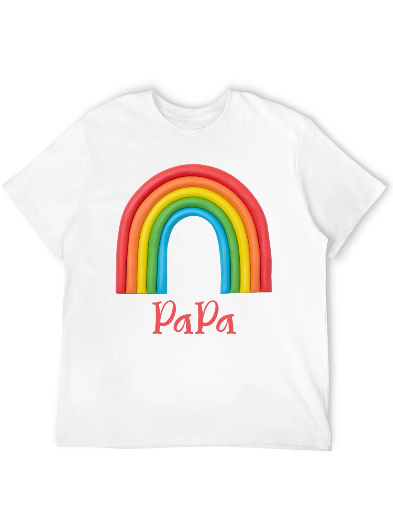 Rainbow Papa T-Shirt - Dad Pride