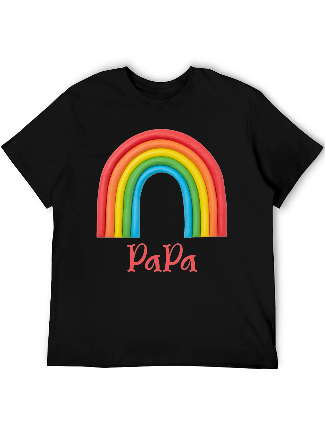 Rainbow Papa T-Shirt - Dad Pride