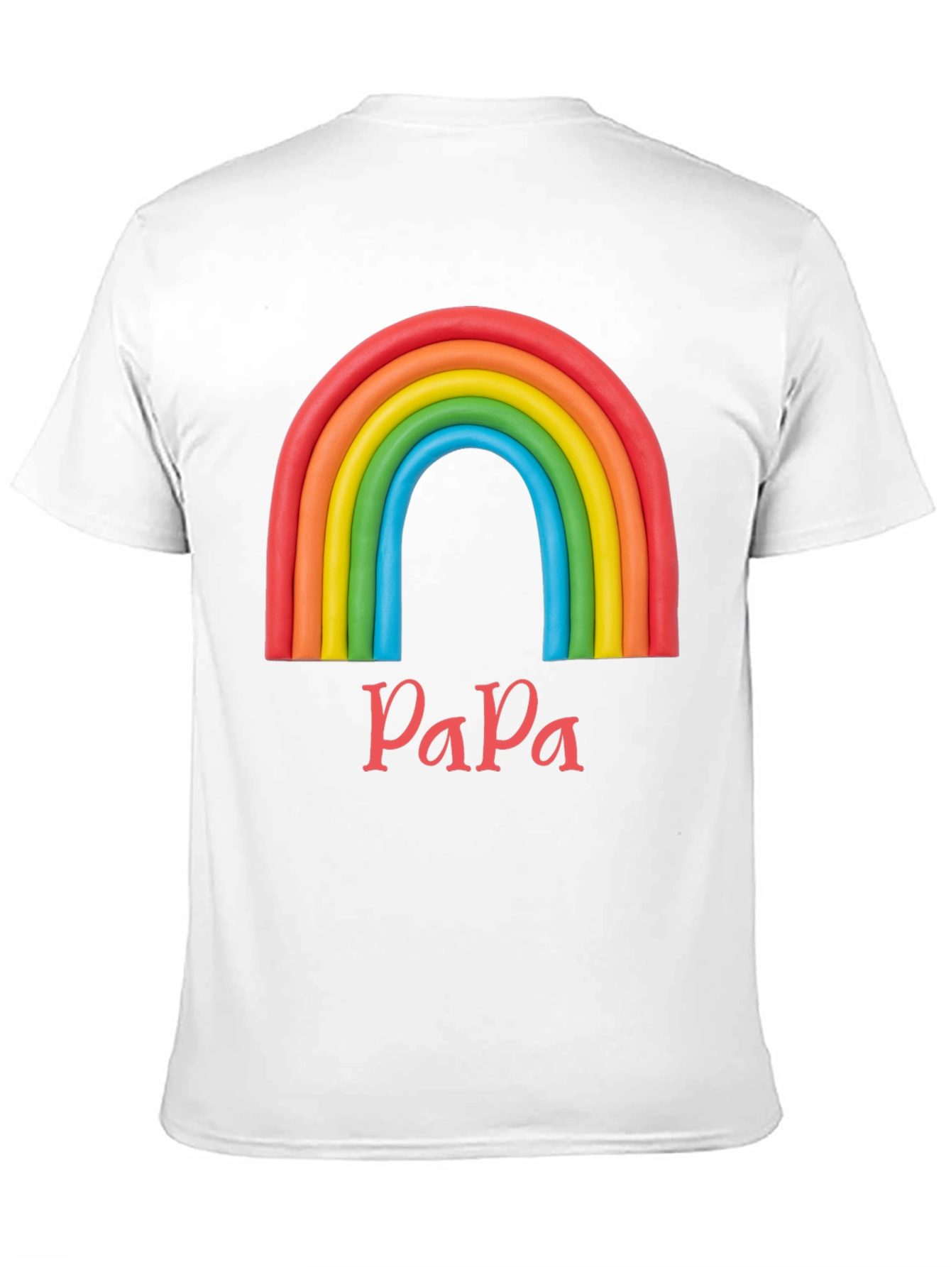 Rainbow Papa T-Shirt - Dad Pride