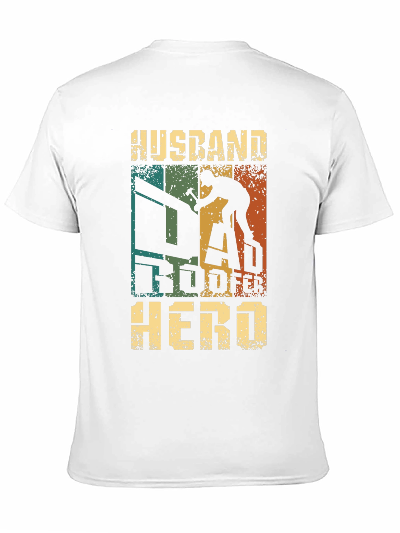Husband Roofer Hero T-Shirt Gift for Roofing Dad