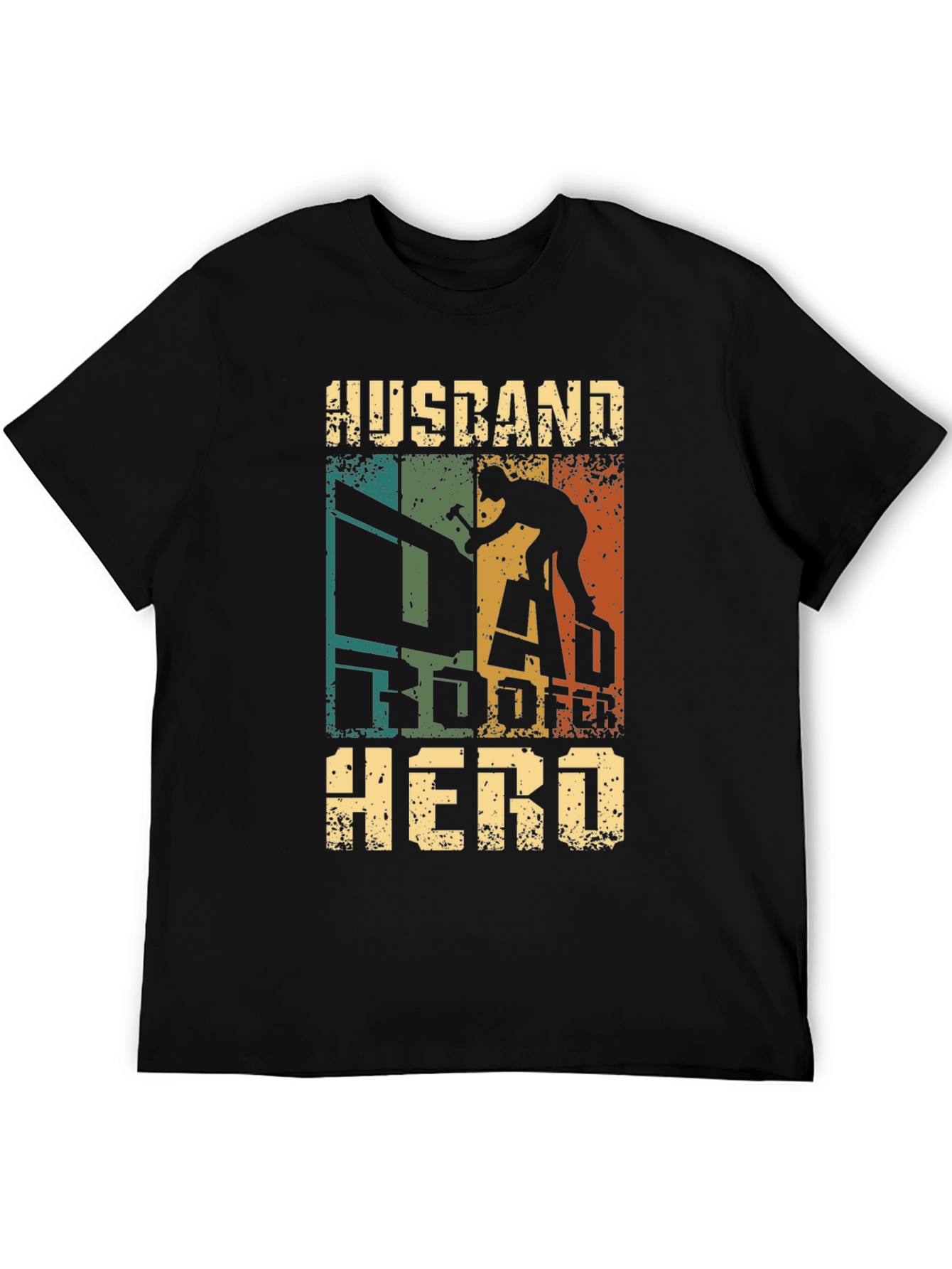 Husband Roofer Hero T-Shirt Gift for Roofing Dad