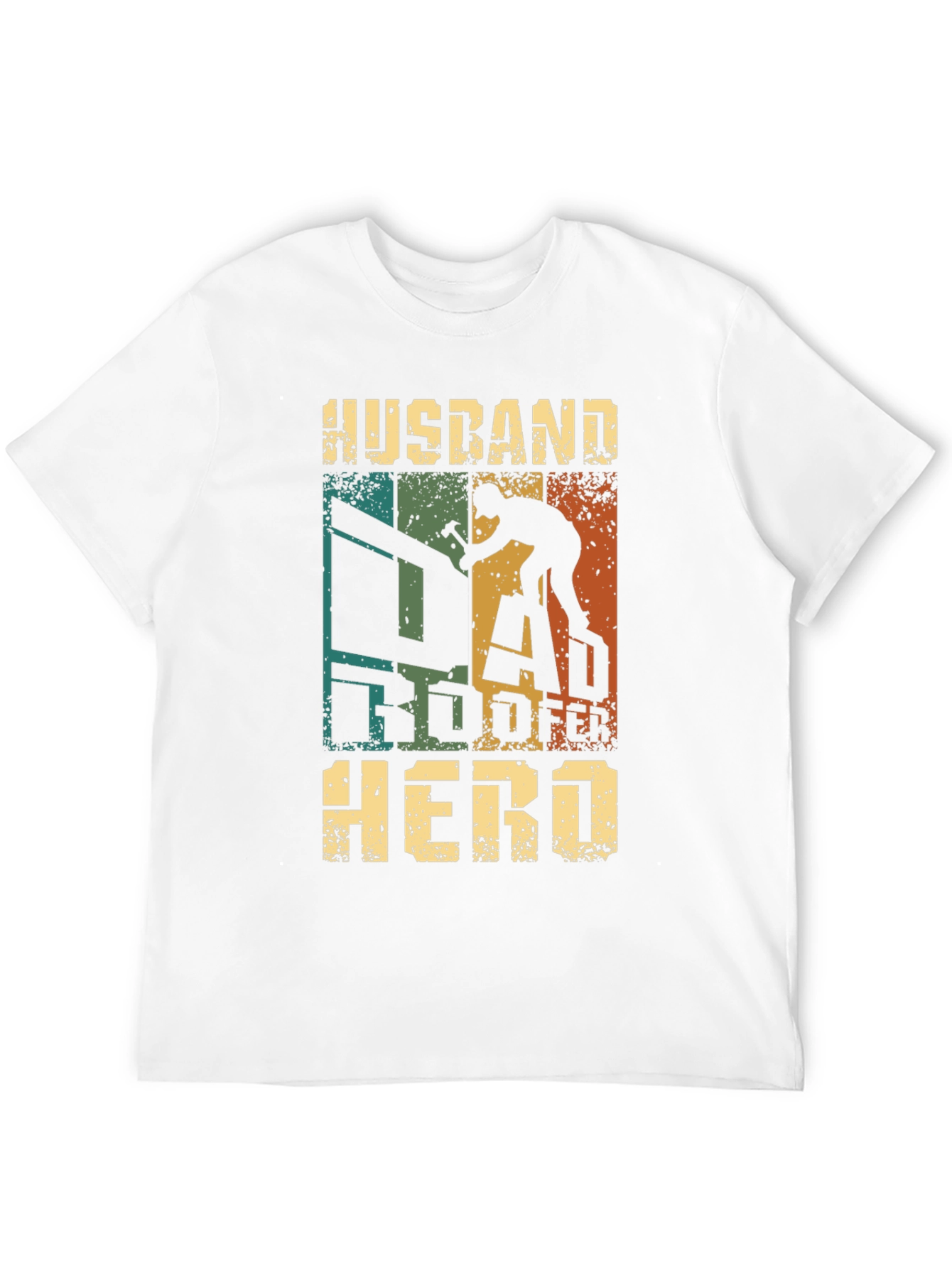 Husband Roofer Hero T-Shirt Gift for Roofing Dad