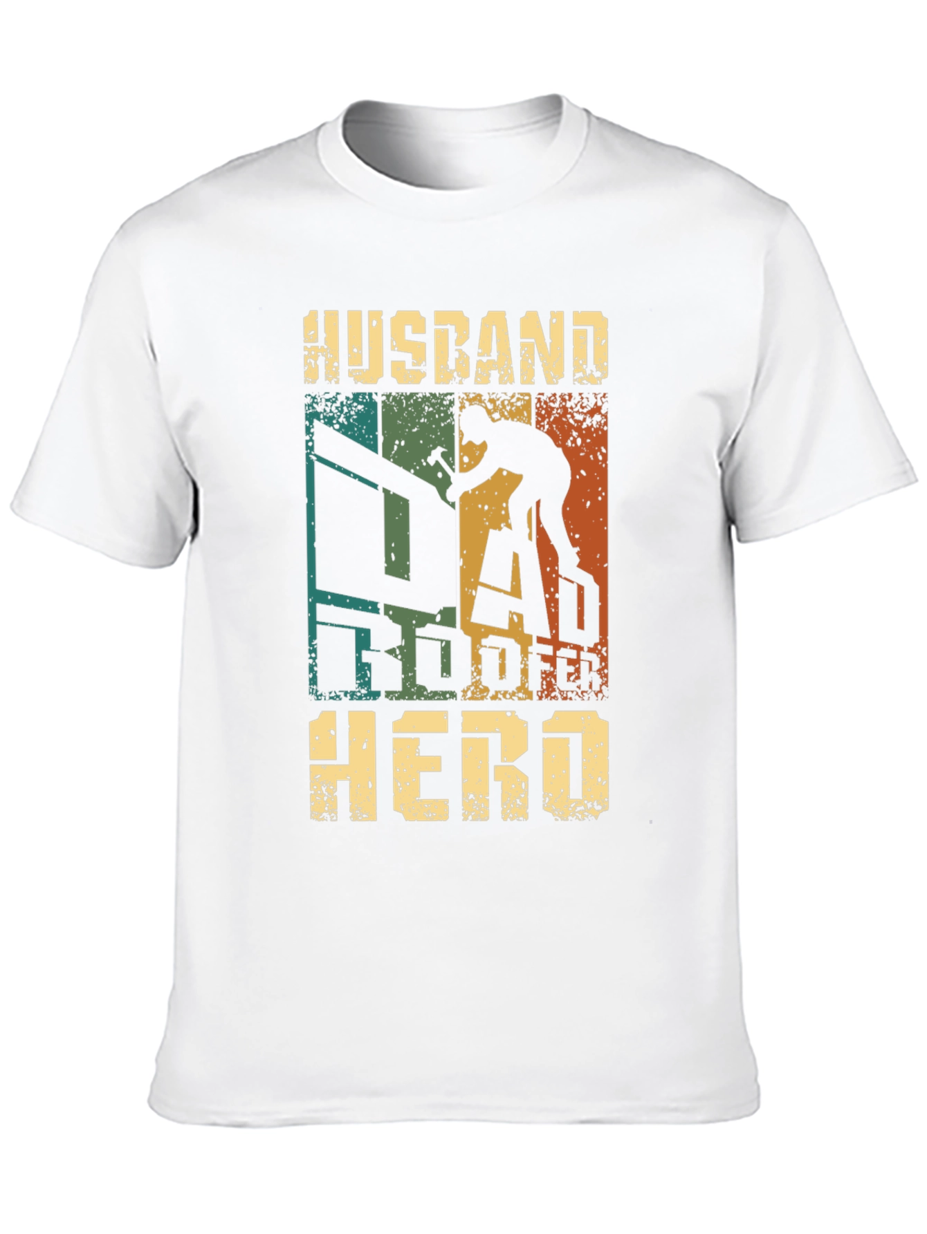 Husband Roofer Hero T-Shirt Gift for Roofing Dad