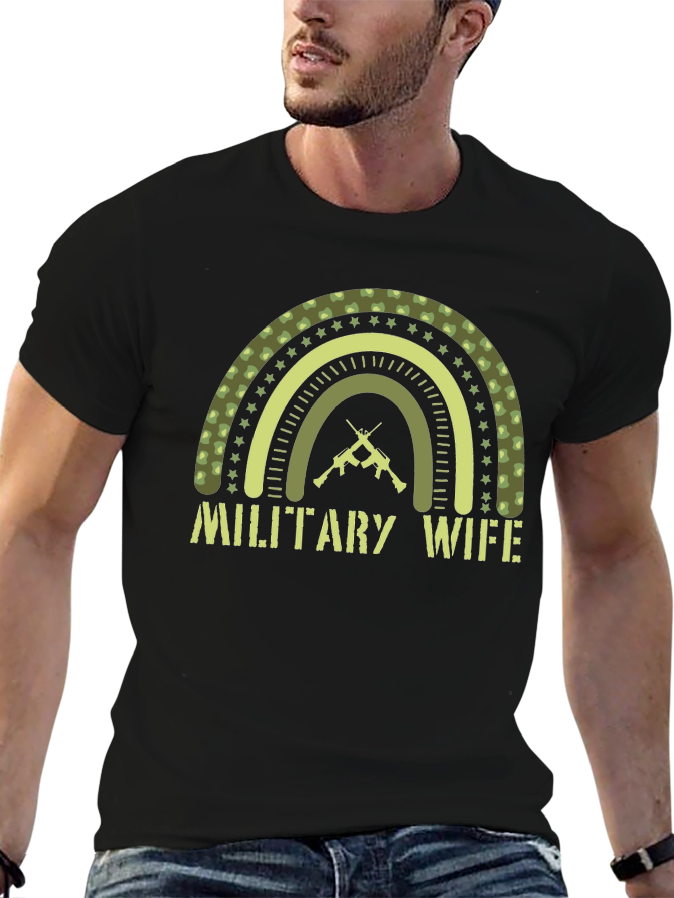 Military Wife Graphic Tee - Army Pride