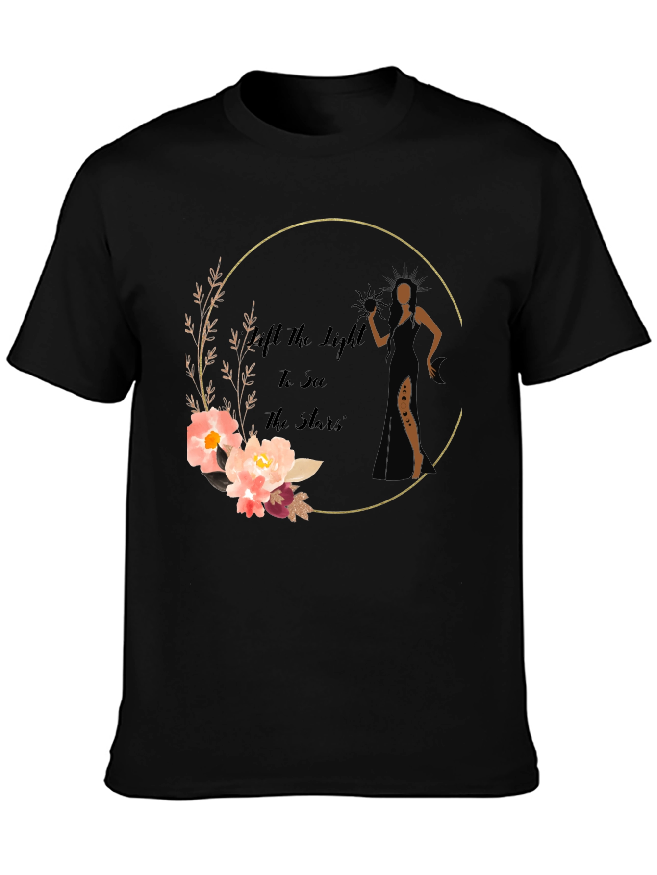 Elegant Floral Graphic Print T-Shirt