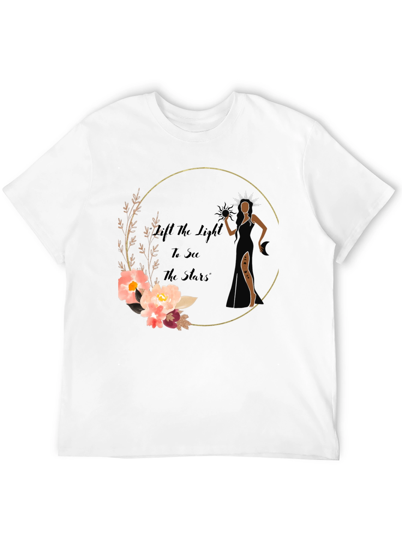 Elegant Floral Graphic Print T-Shirt