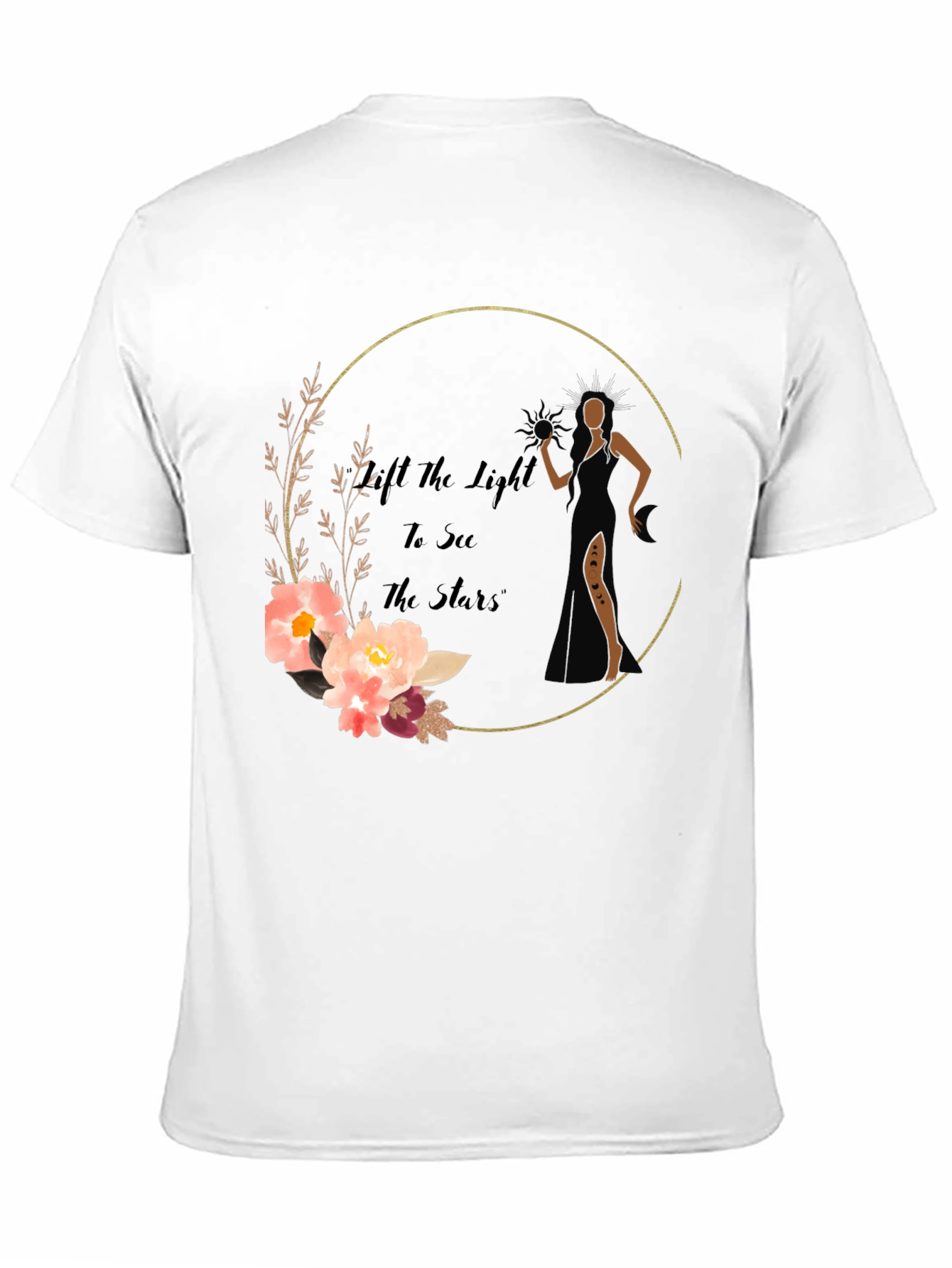 Elegant Floral Graphic Print T-Shirt