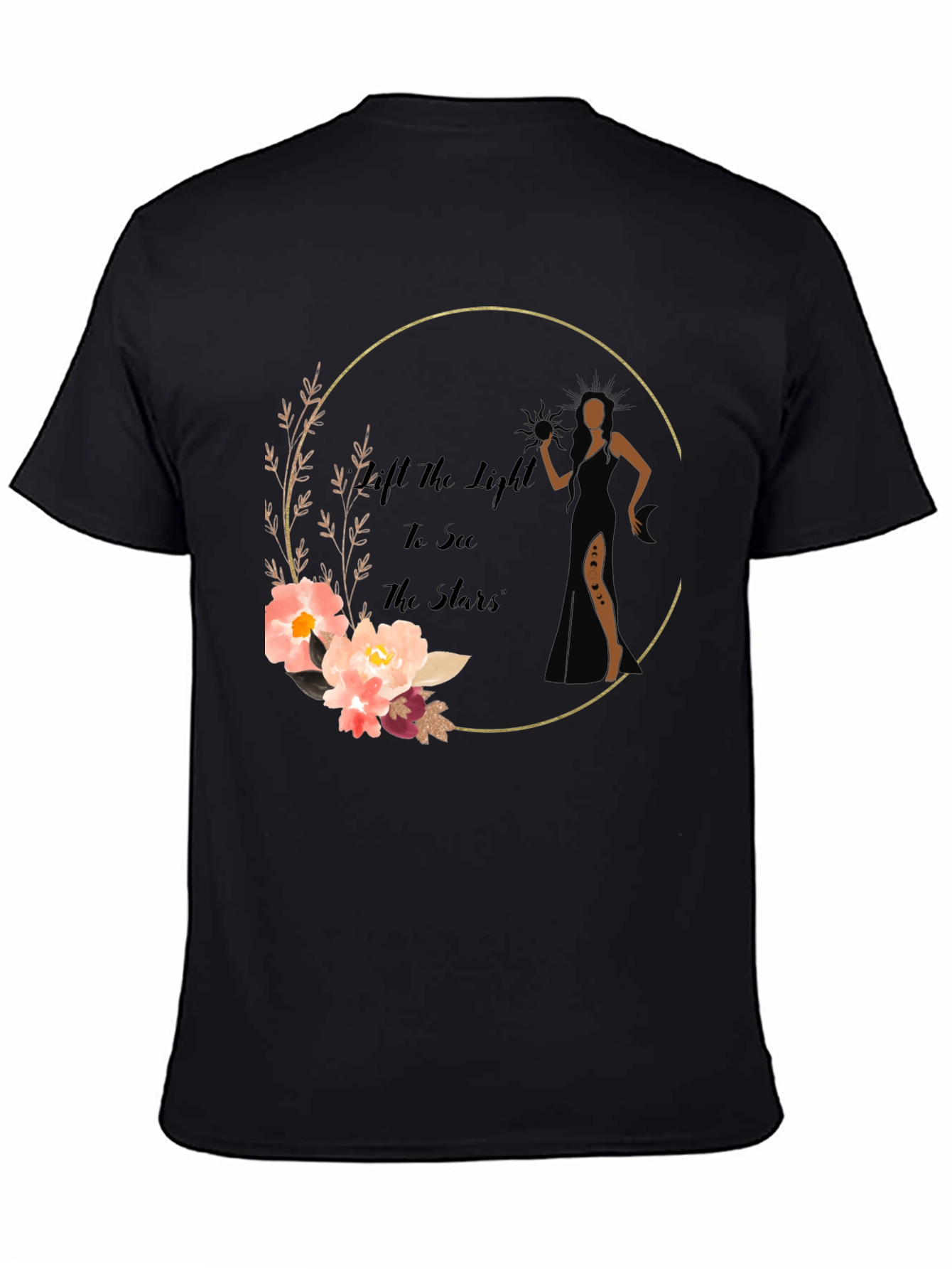 Elegant Floral Graphic Print T-Shirt