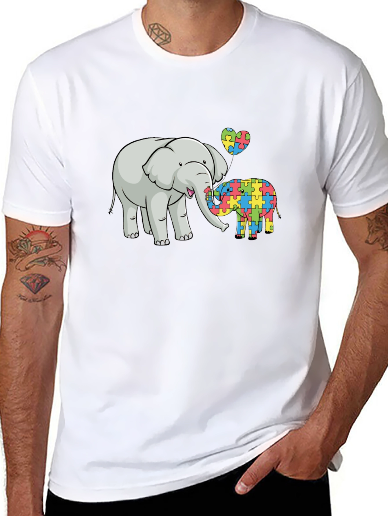 Elephant Autism Awareness T-Shirt