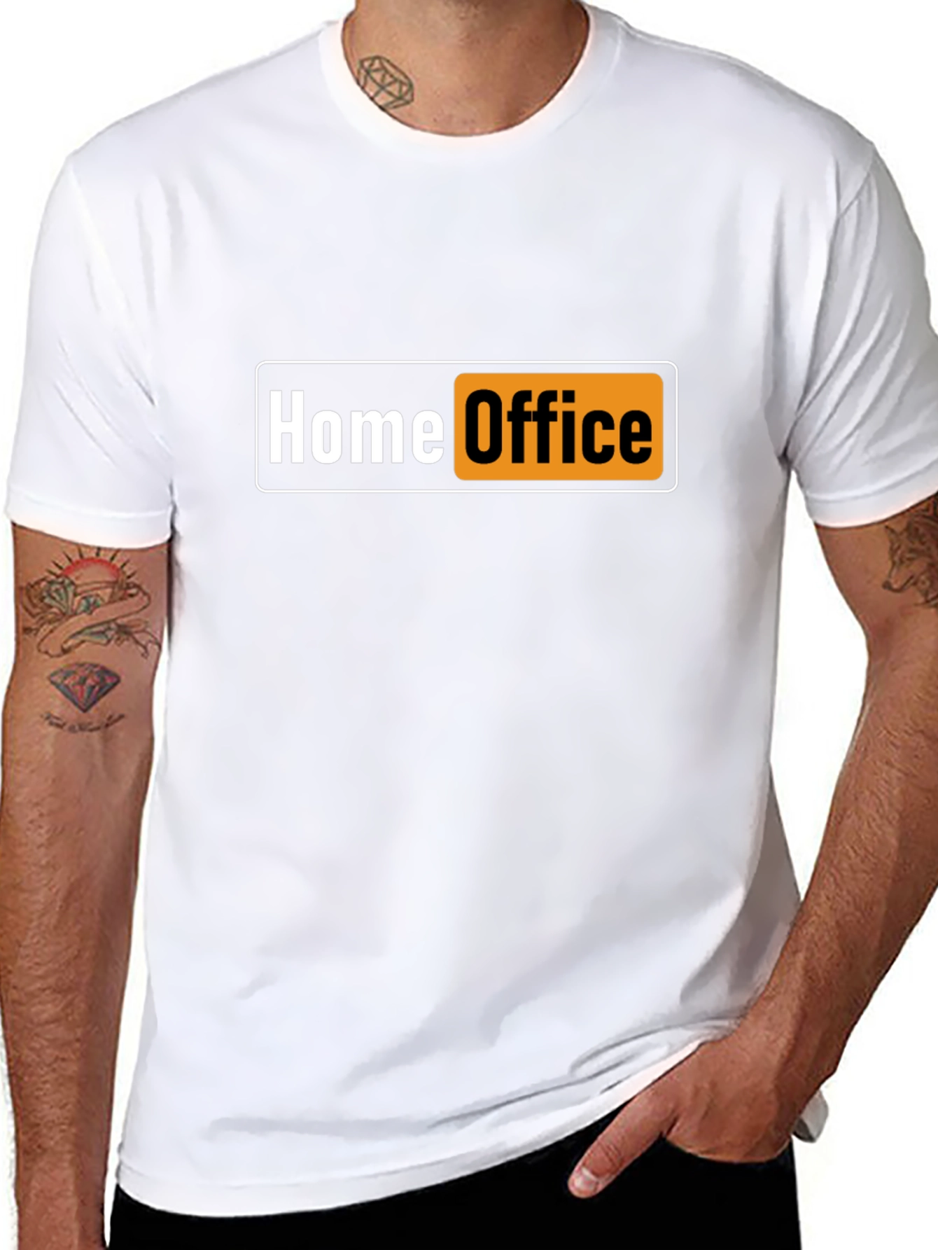 Home Office Funny Black T-Shirt
